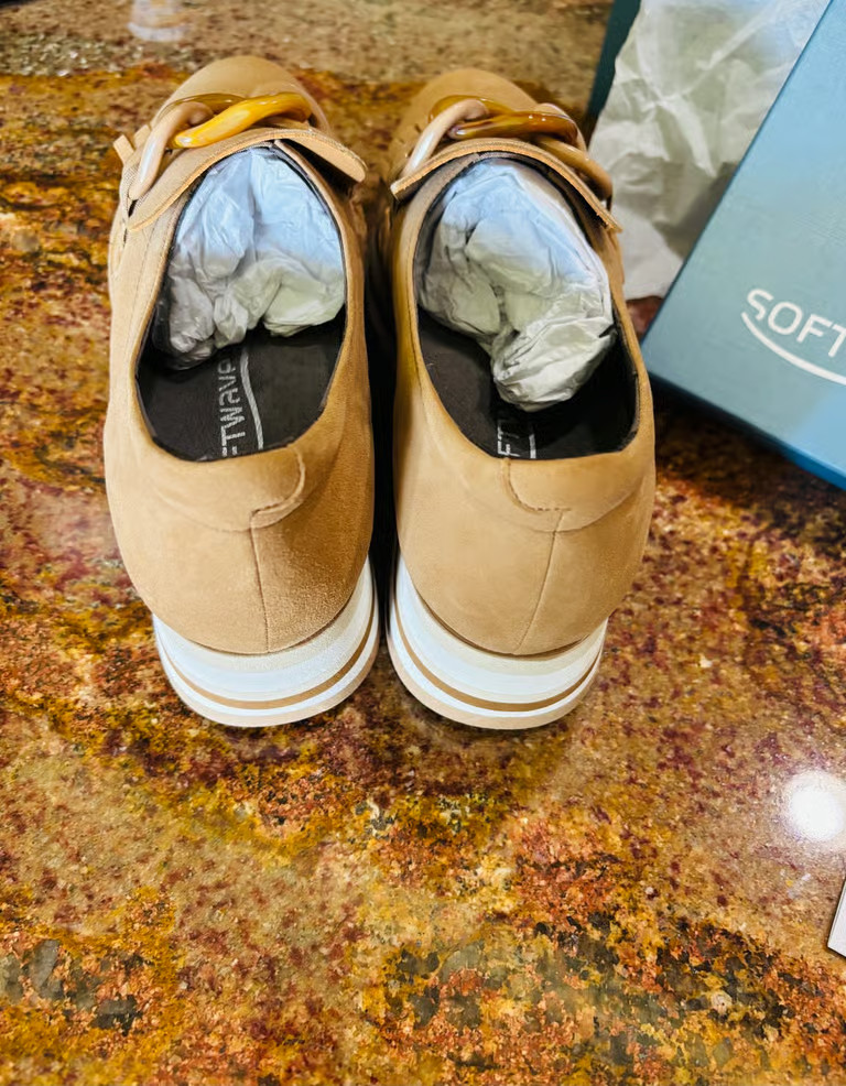 Softwaves Candice Cognac Size 6/37 NIB-Direct from Portugal