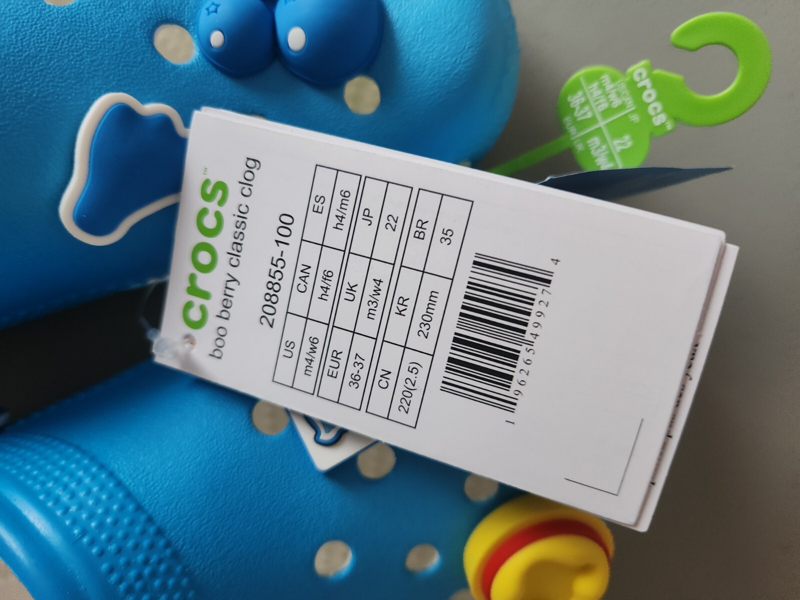 NEW Crocs x General Mills HALLOWEEN Boo Berry Classic Clog Size M4/W6 Monster