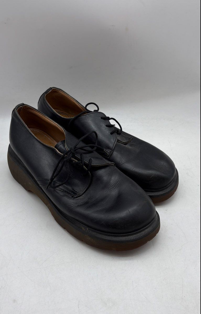 Dr. Martens Women’s Black Leather Round Toe Lace-Up Oxford Shoes Size 6
