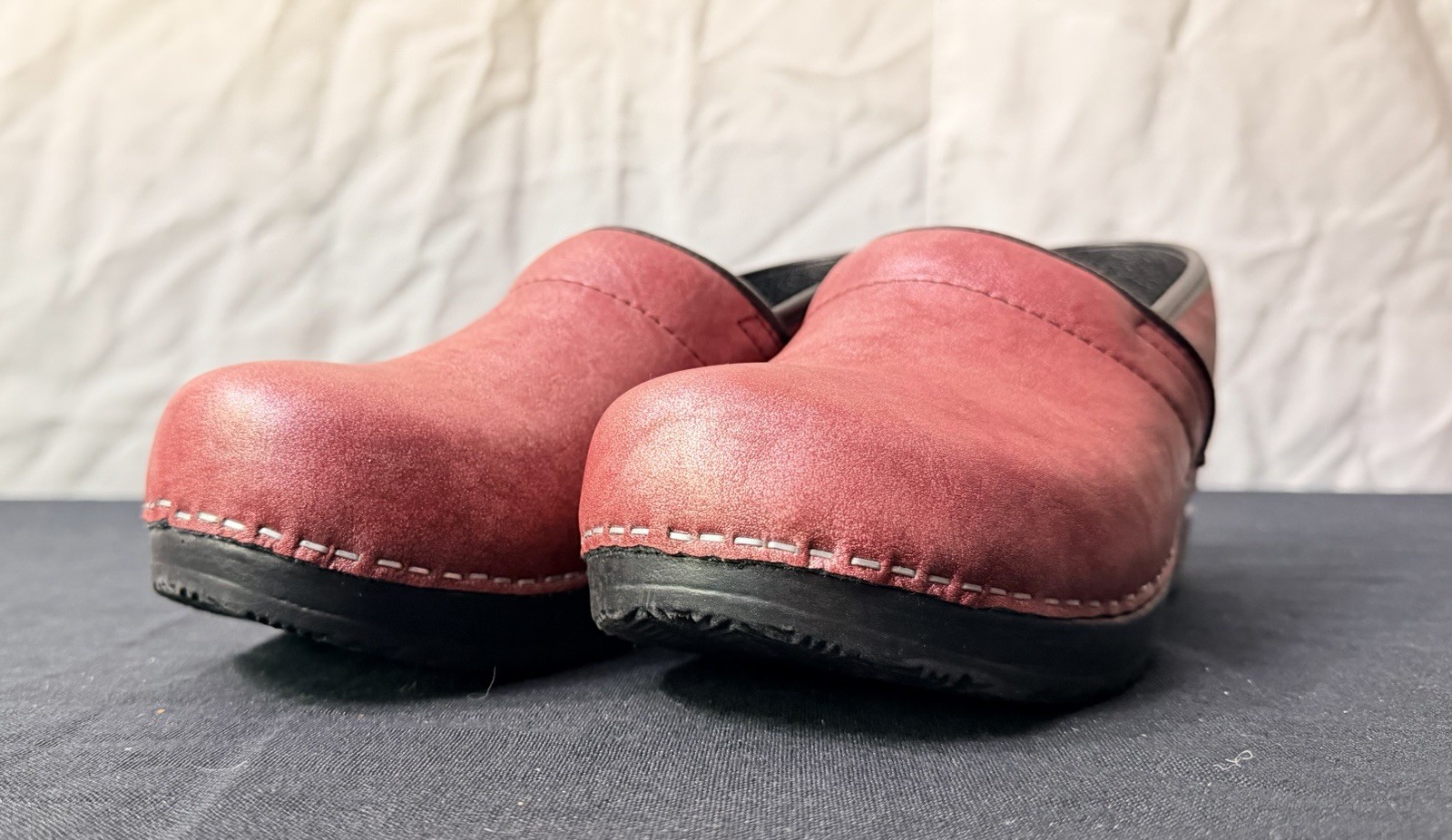 Sanita The Original Danish Clog Women’s Size 40 US 9 Burgundy Port Wine Leather