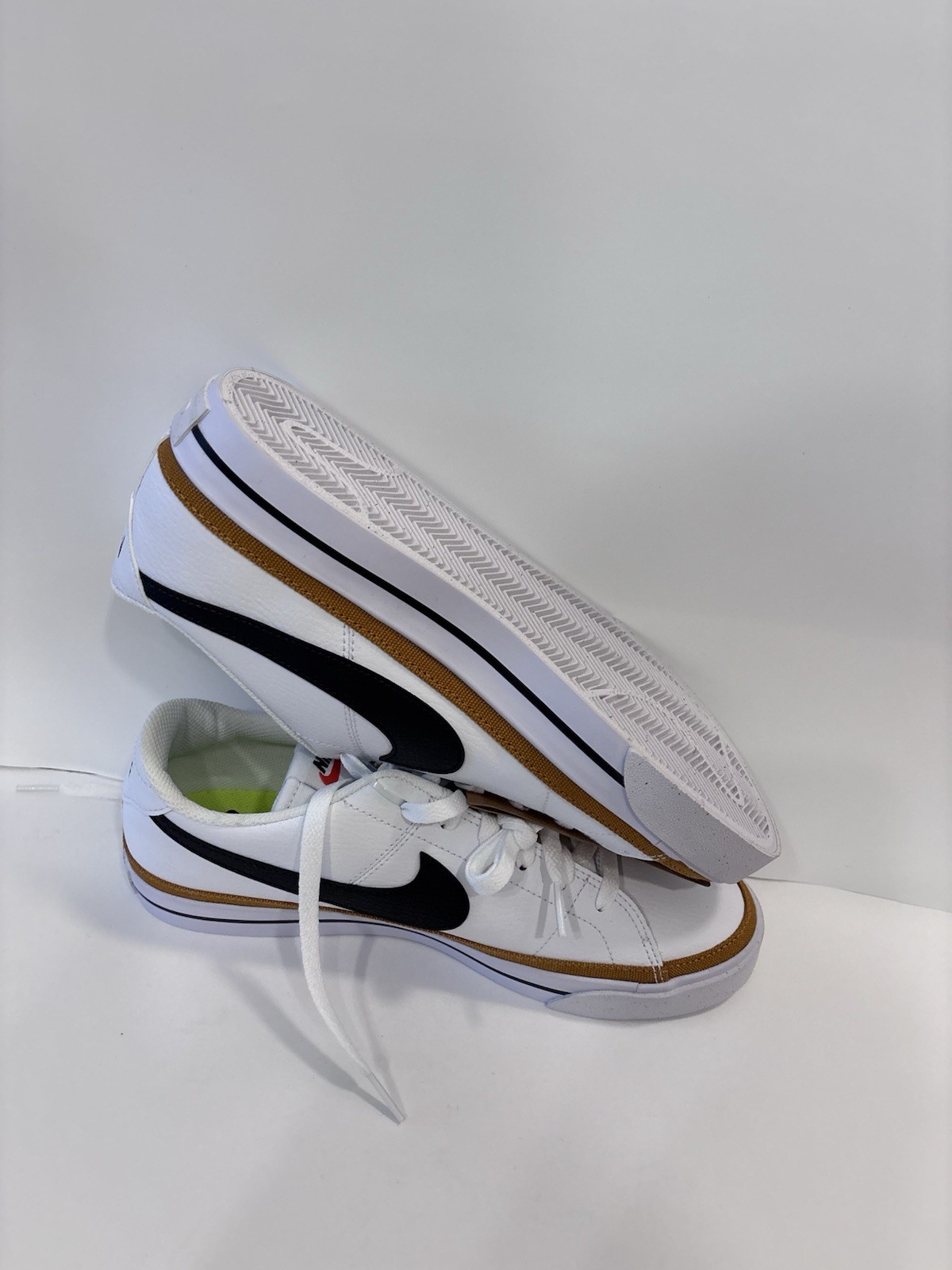 Nike Court Legacy Next Nature Womens Shoes Sz 10.5White Leather Lace Up Sneakers
