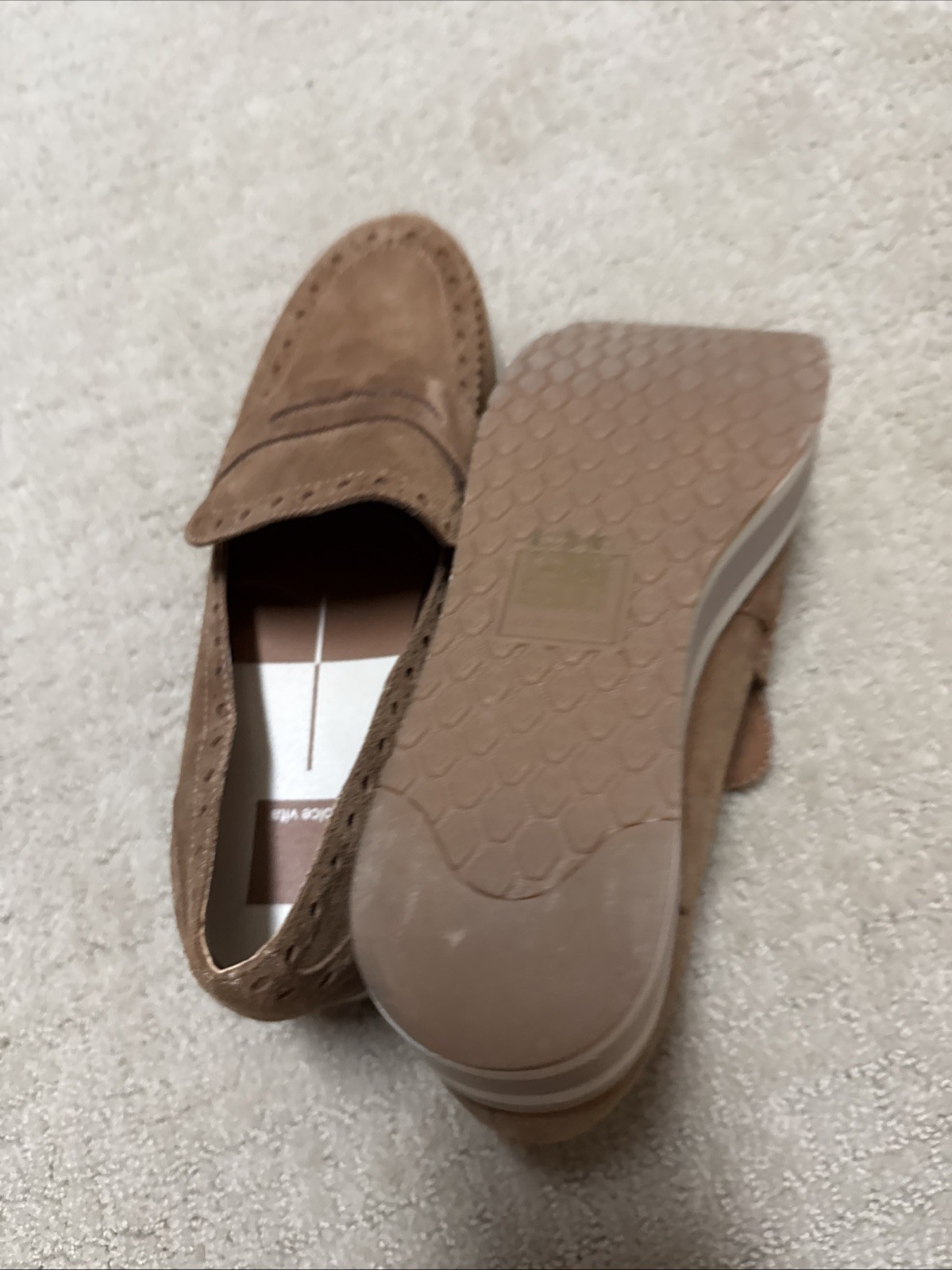 Dolce vita 9M Brown Suede Platform Comfort Loafer