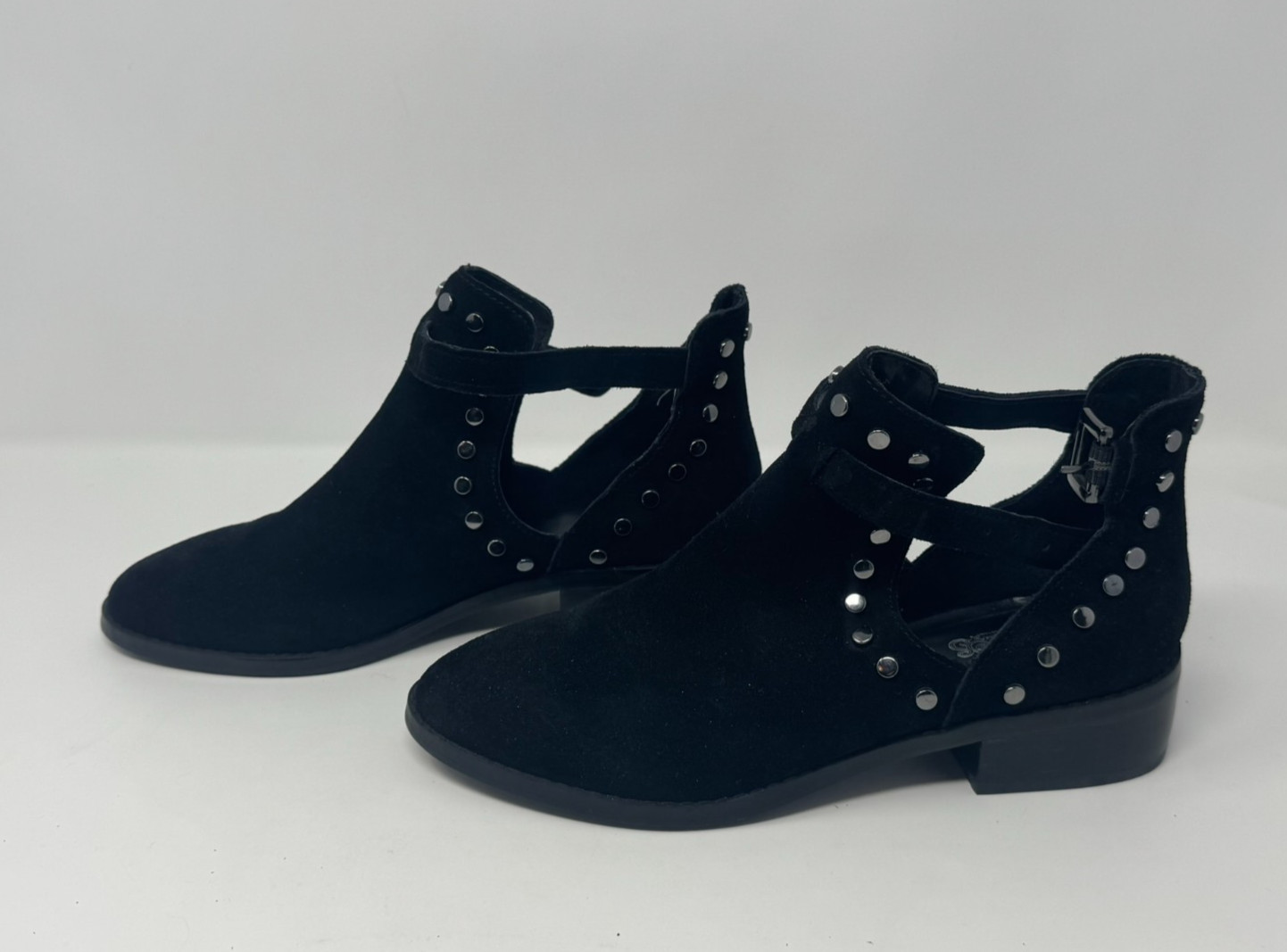 Carlos Santana Bohemian Soft Studded Suede Western Moto Coastal Cowgirl Booties