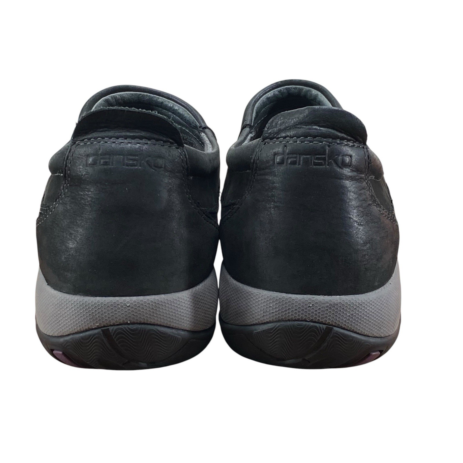 Dansko Patti Black Nubuck Slip On Shoes Vibram Sole Women’s EU 41 US 10-10.5