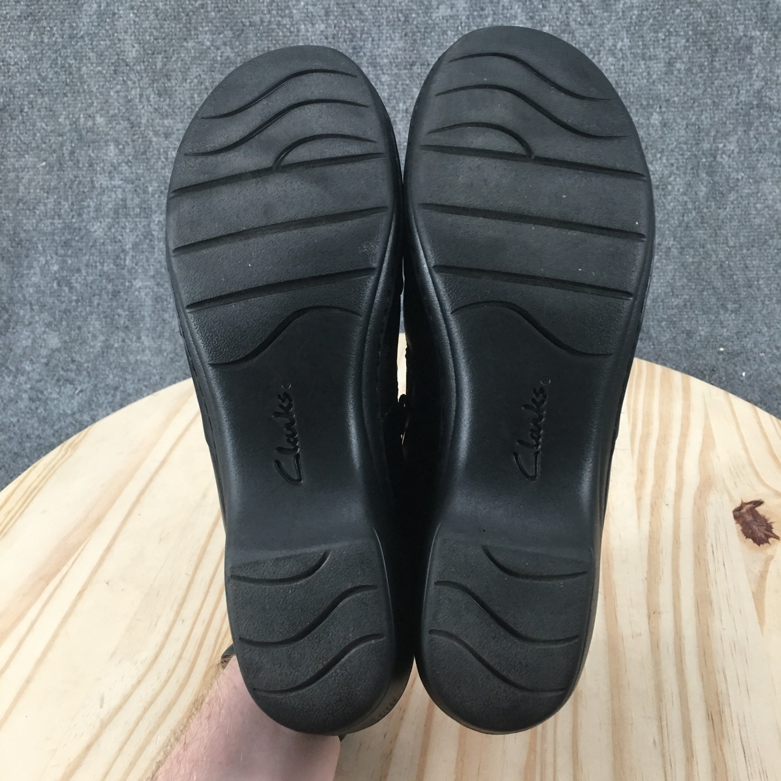 Clarks Collection Channing Essa Loafer Shoes Womens 10 W Leather Black 26108789