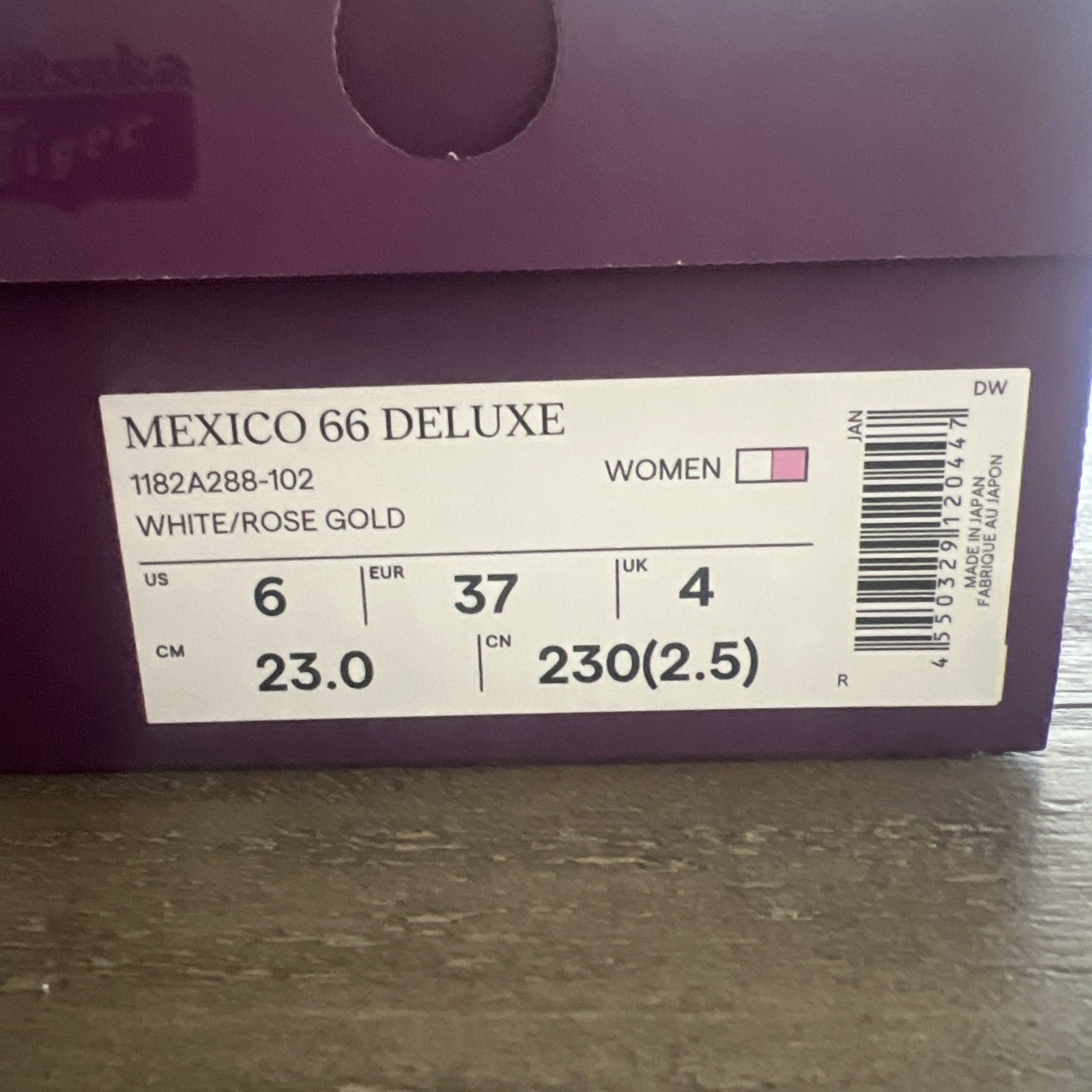 Onitsuka Tiger Nippon Made Mexico 66 Deluxe White/Rose Gold | US W 6