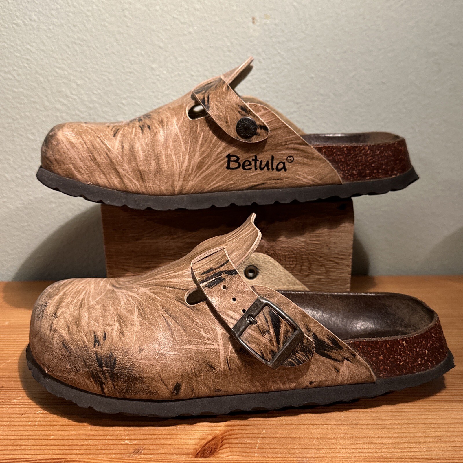 Birkenstock Betula Boston Clogs Women’s Size EU 37, US 6 Brown Leather