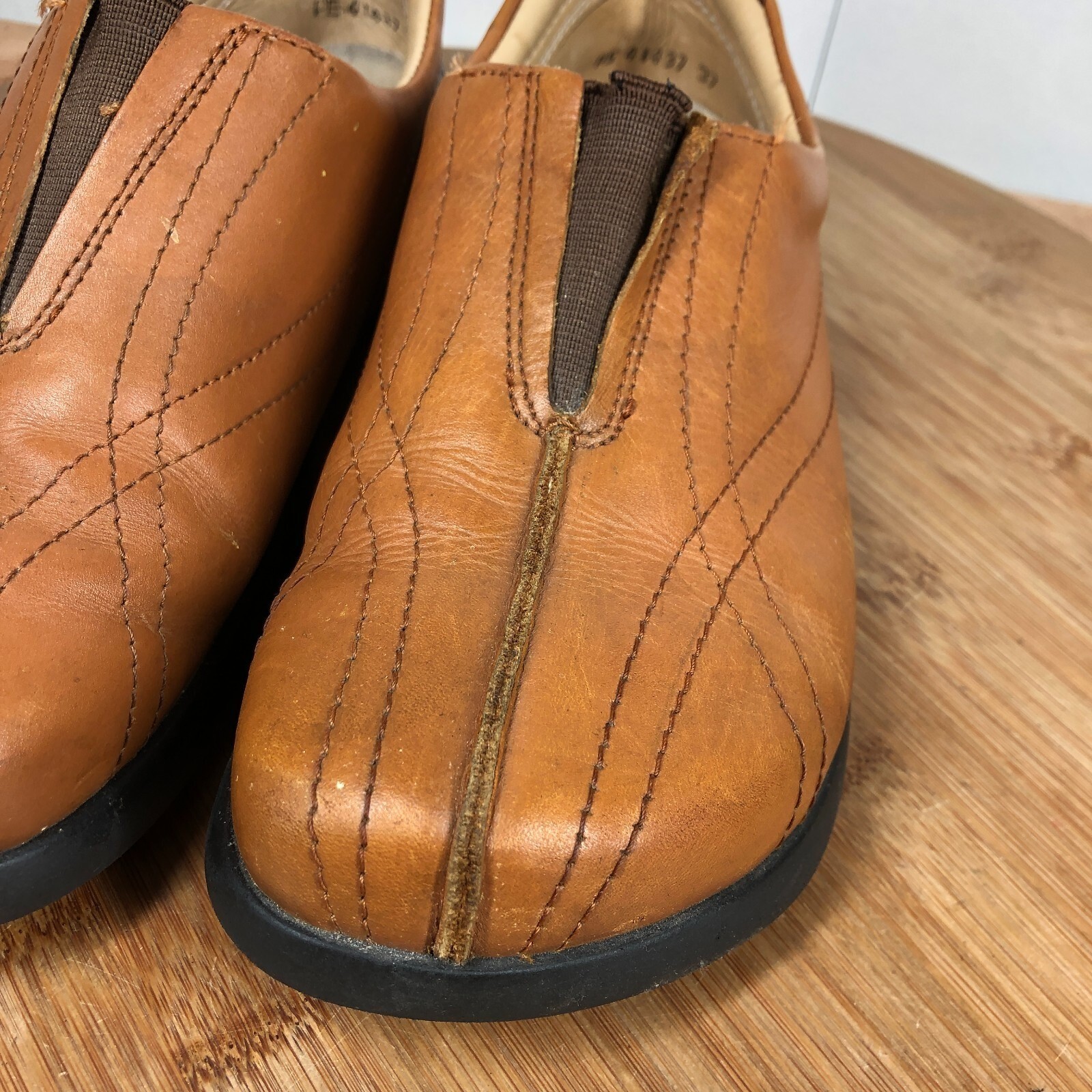 Birkenstock betula womens size 6 shoes Brown Leather Slip On Casual sneakers