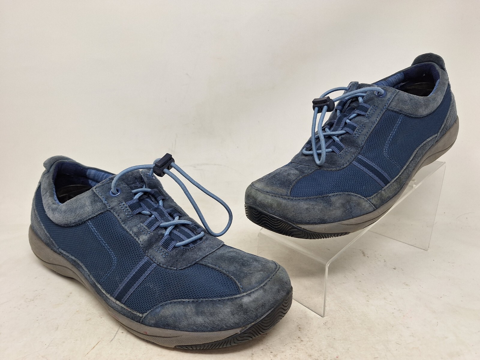 Dansko Womens Helen Casual Sneakers Comfort Blue Leather Drawstring EU 39 US 8.5