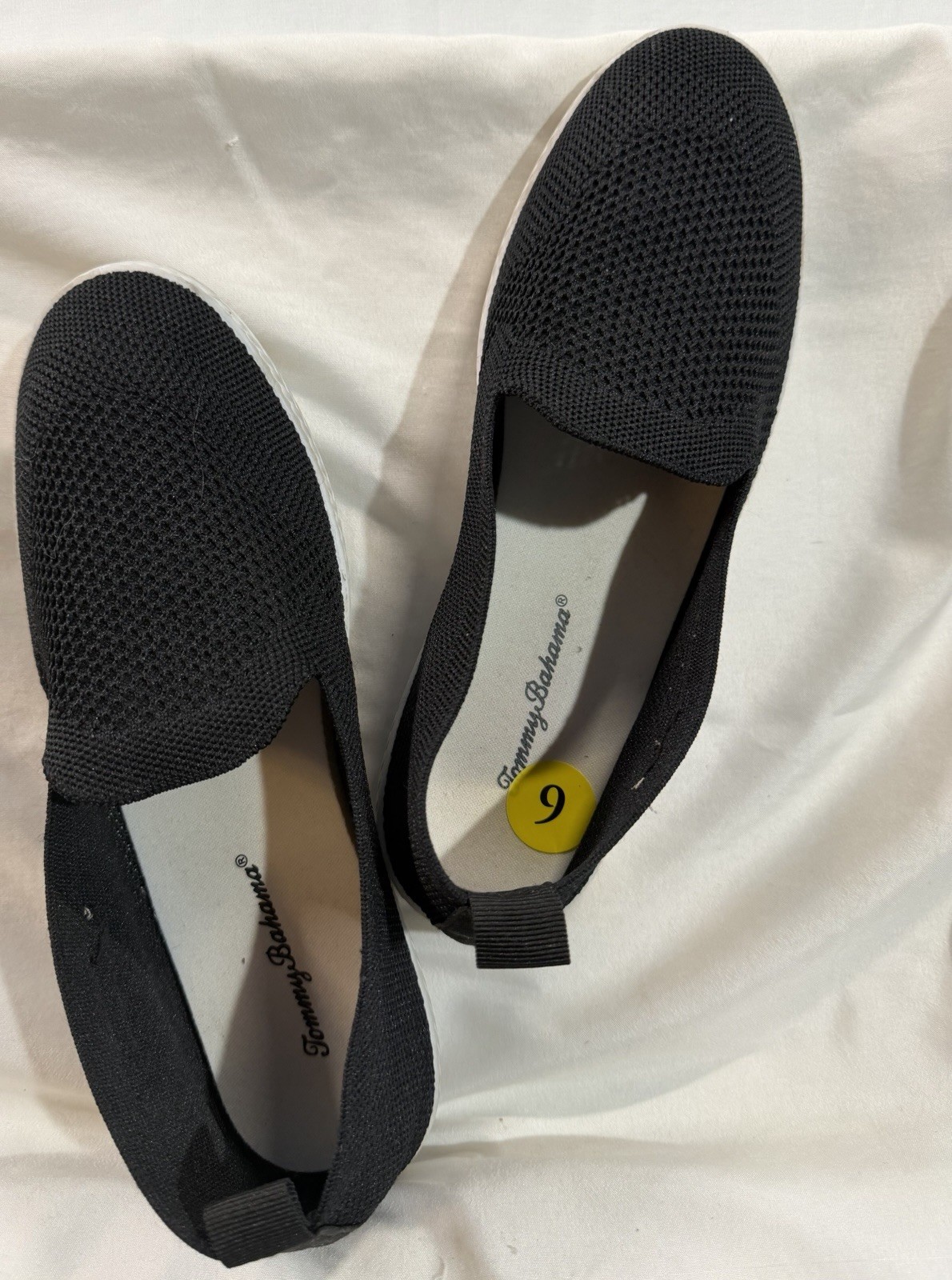 Tommy Bahama Women’s Black Slip-On Sneakers Size 9 Preowned In Original Box UVGC
