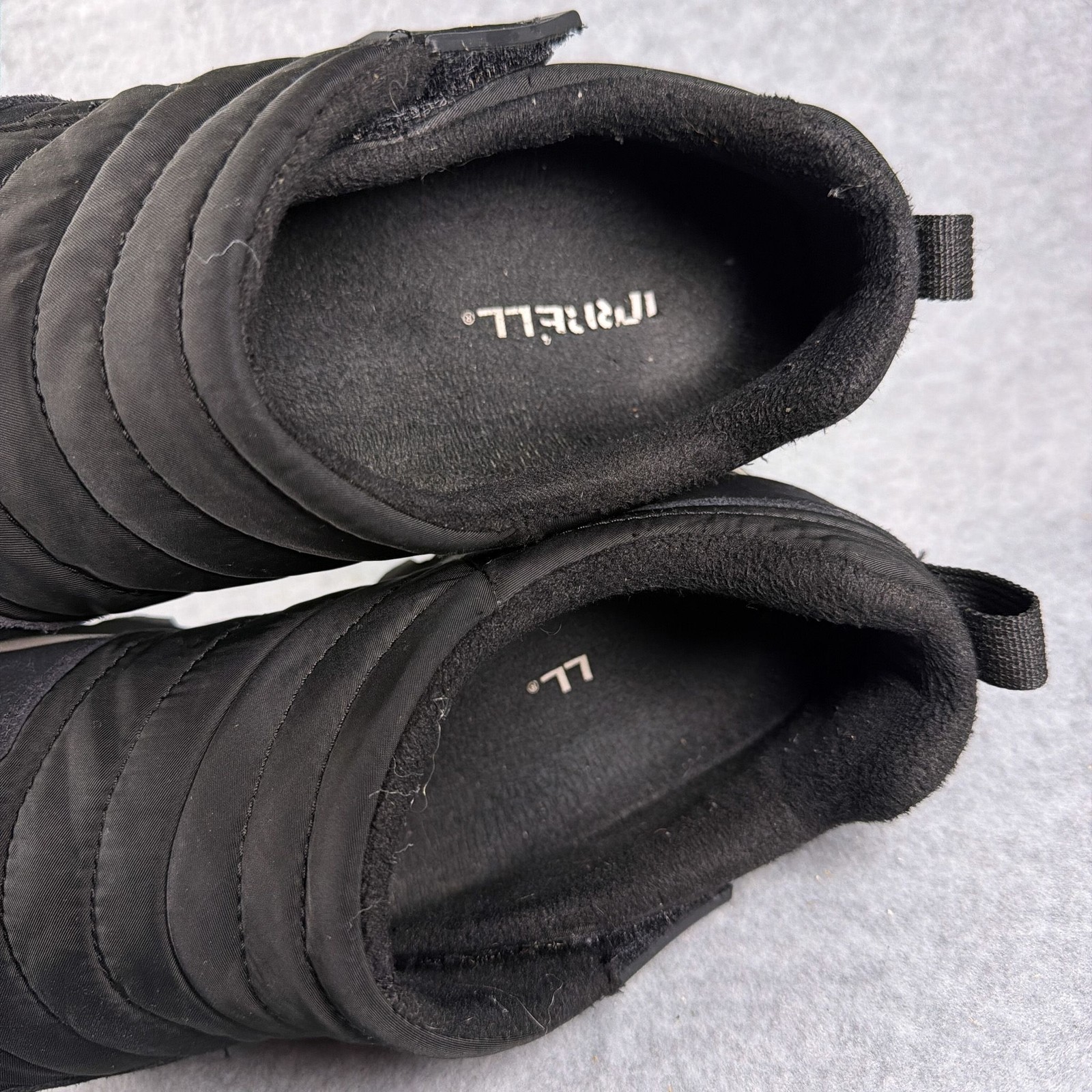 Merrell Alpine Moc Strap Polar Slip On Shoes Womens 9 Black Quilted Insulated