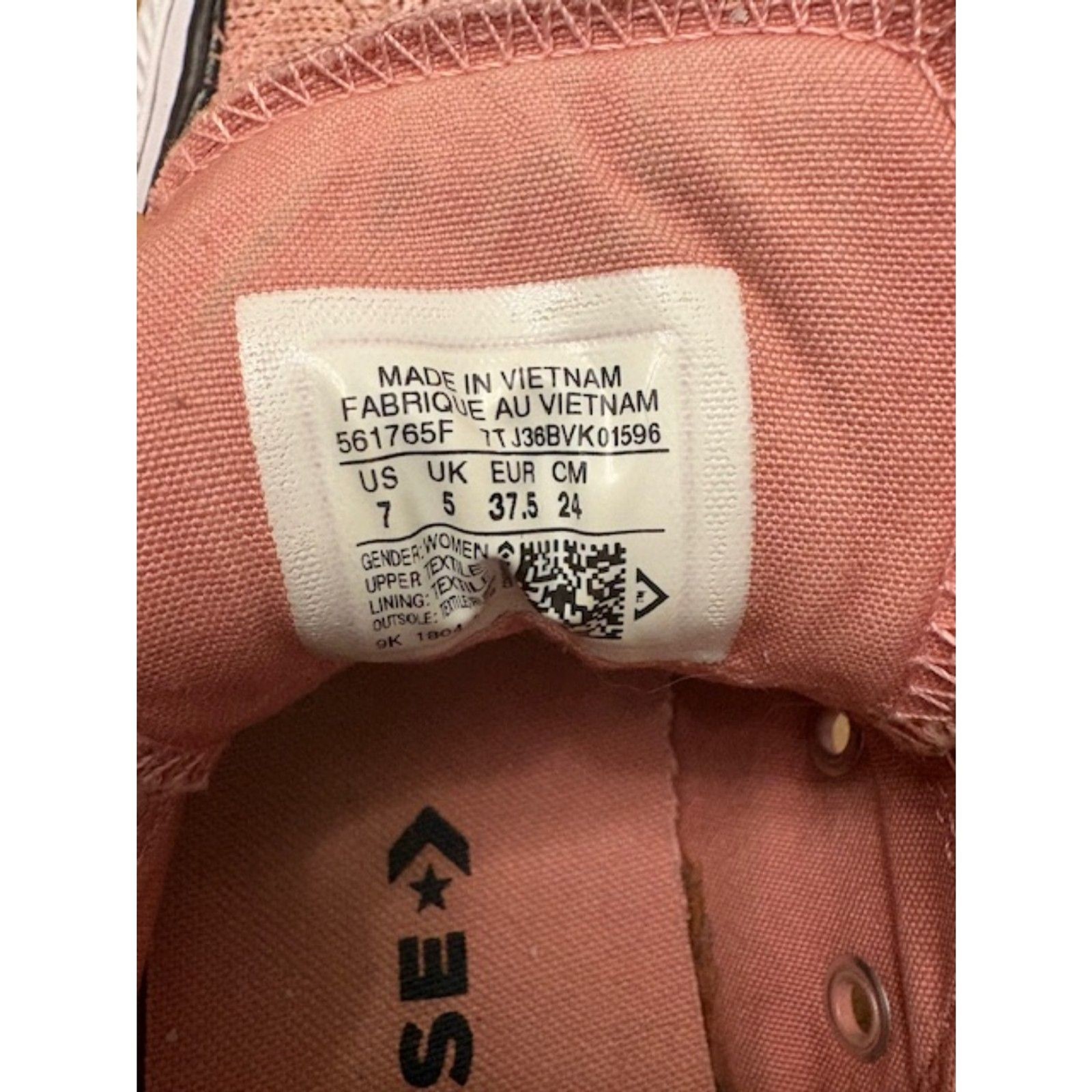 Converse All Star Madison Oxford Sneakers Women’s 7 Rust Pink Heavy Duty Canvas