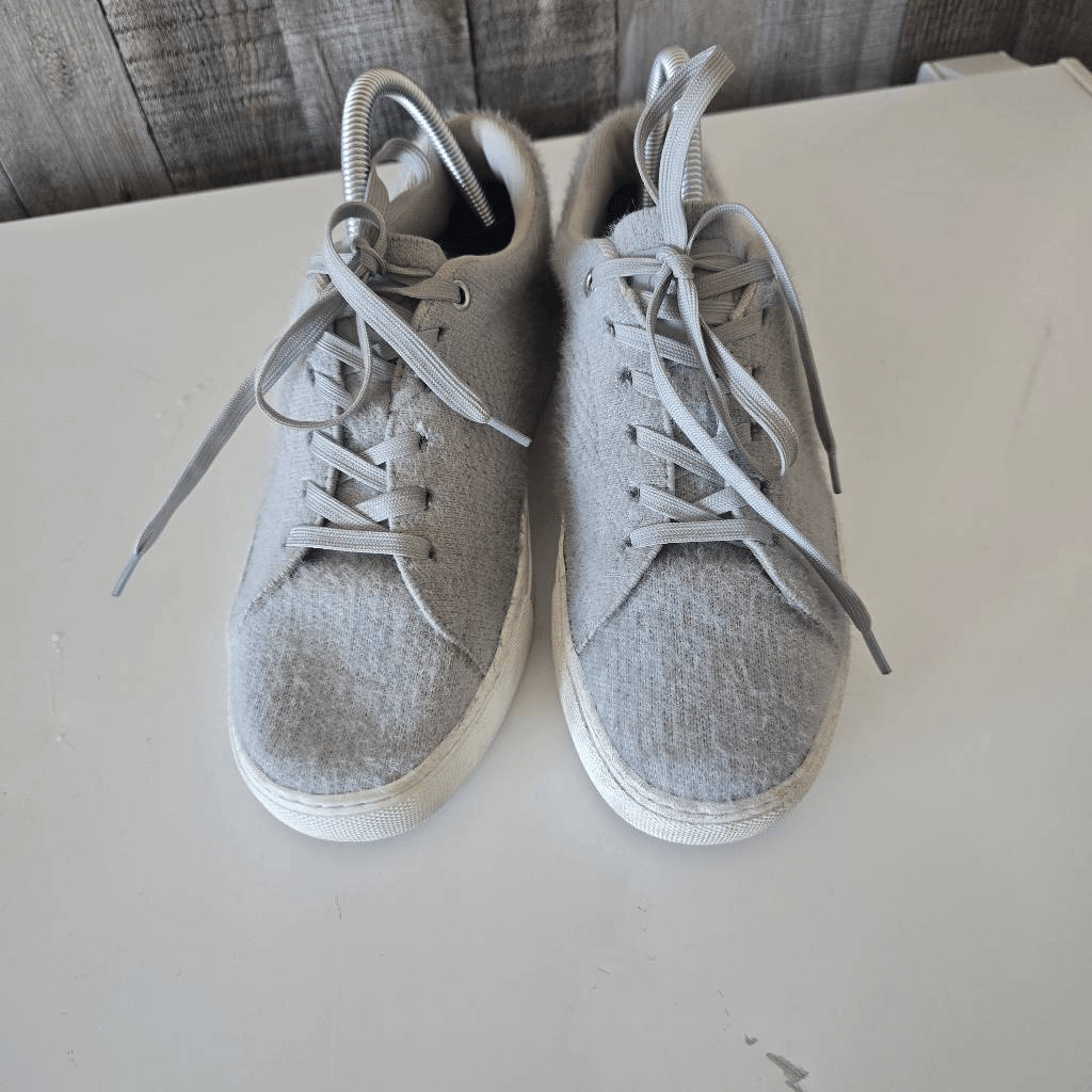 Greats Royale Cashmere Knit Sneaker Grey White 8 Sustainable Minimalist Basic