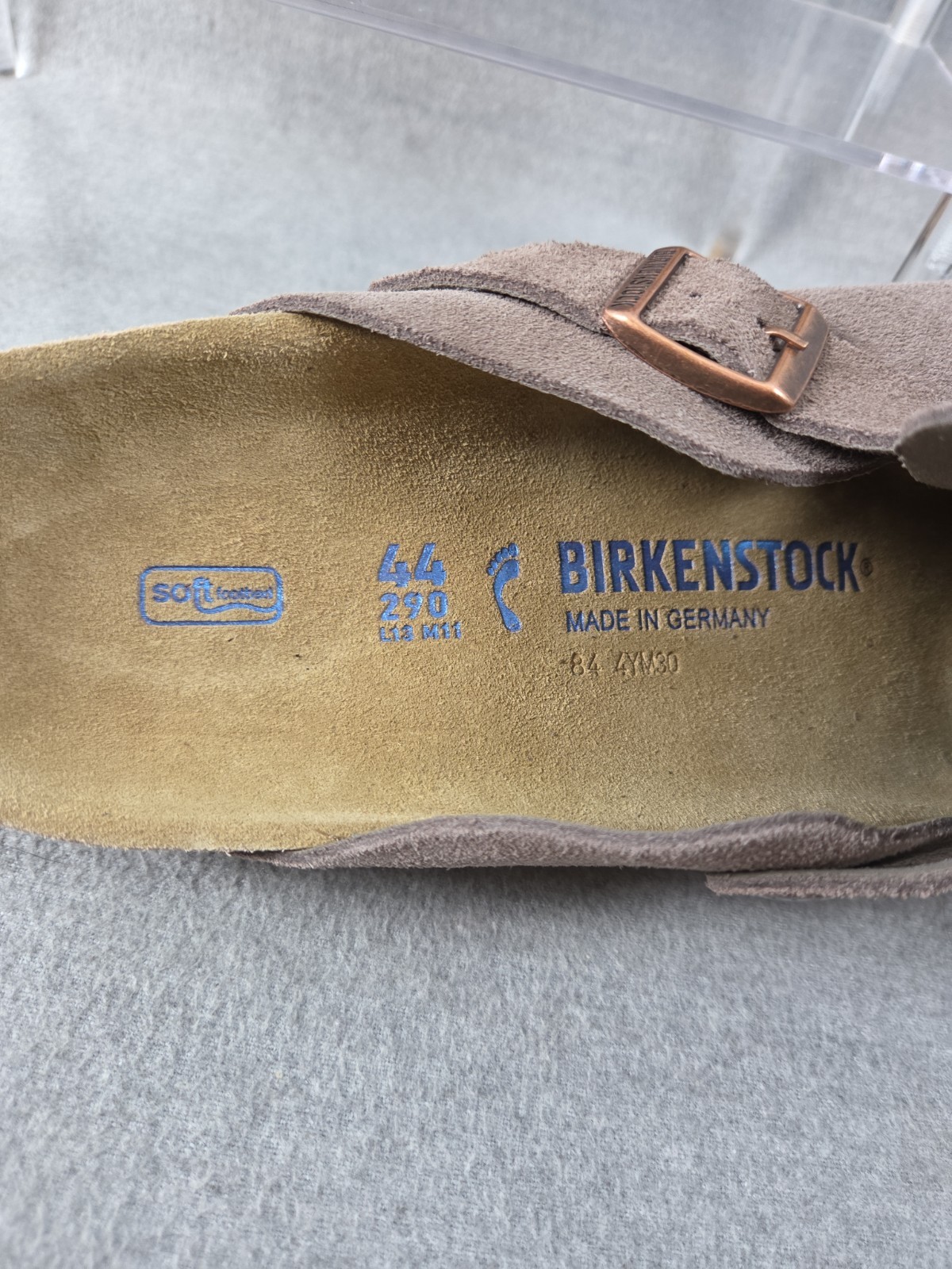 Birkenstock 44 Boston Soft Footbed Suede Clog Slip On Mens 11 Womens 13 NEW
