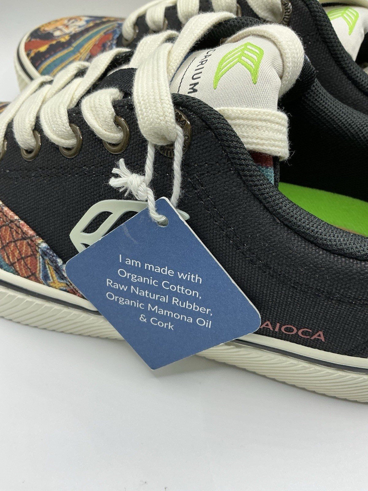 Cariuma Art Edition Hokusai Warrior Print Canvas Sneakers Sz W6.5. M5 Limited Ed