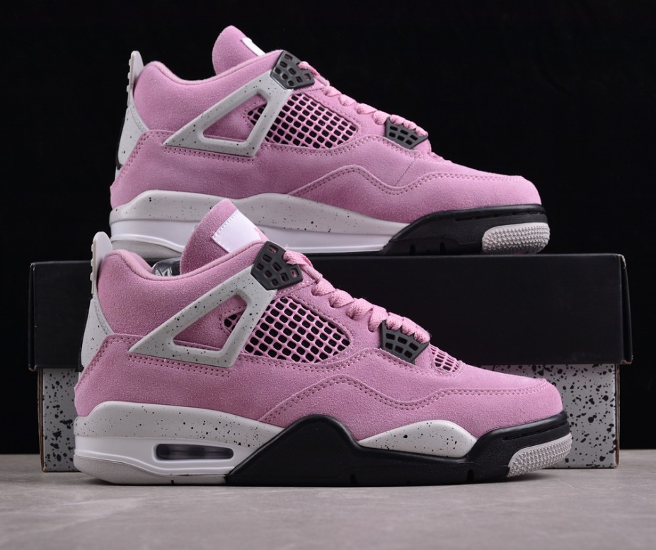 US Size 3-12 Jordan 4 “Orchid” Mid Top Retro Women’s and Men’s Basketball Shoes