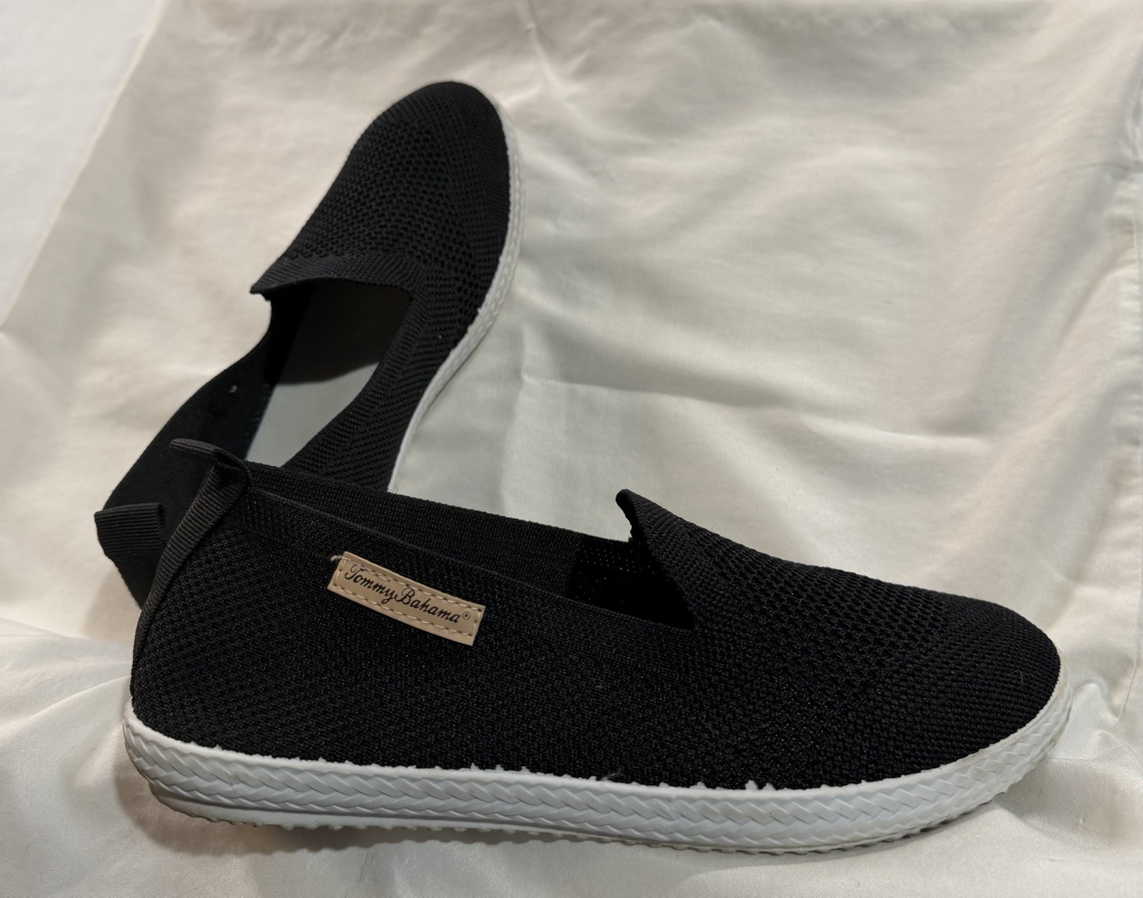 Tommy Bahama Women’s Black Slip-On Sneakers Size 9 Preowned In Original Box UVGC