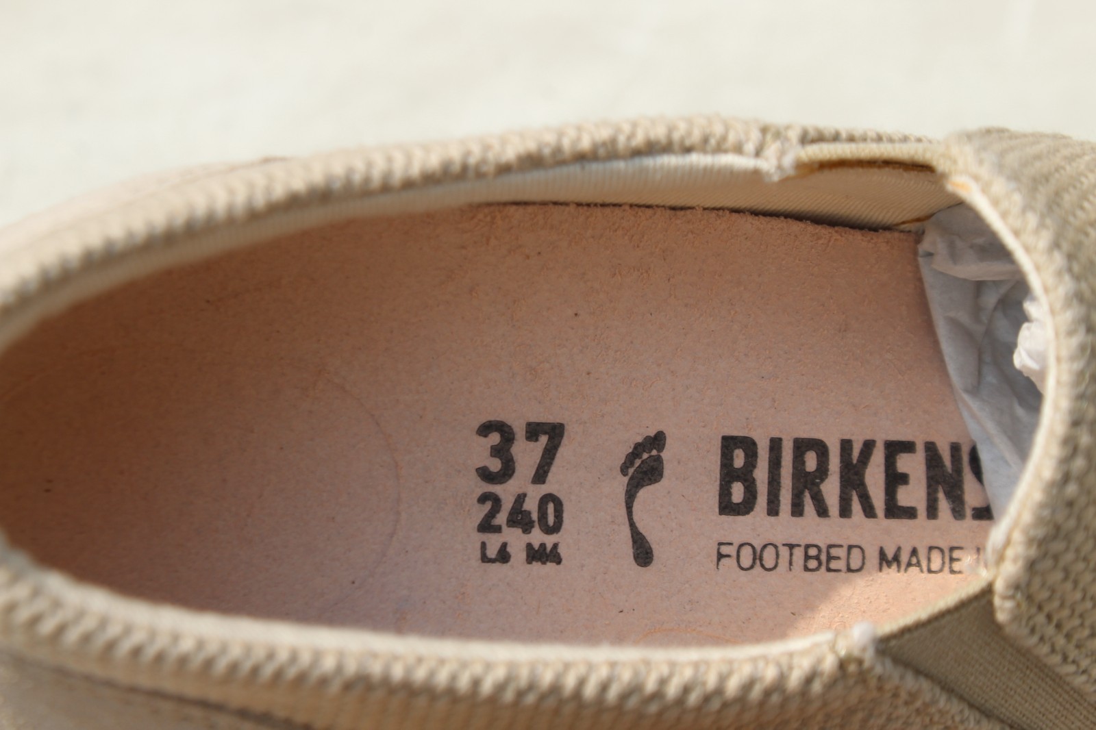 Birkenstock Oswego Color Sandcastle EU 37 US W7 M4 Narrow Fit NEW WITH BOX