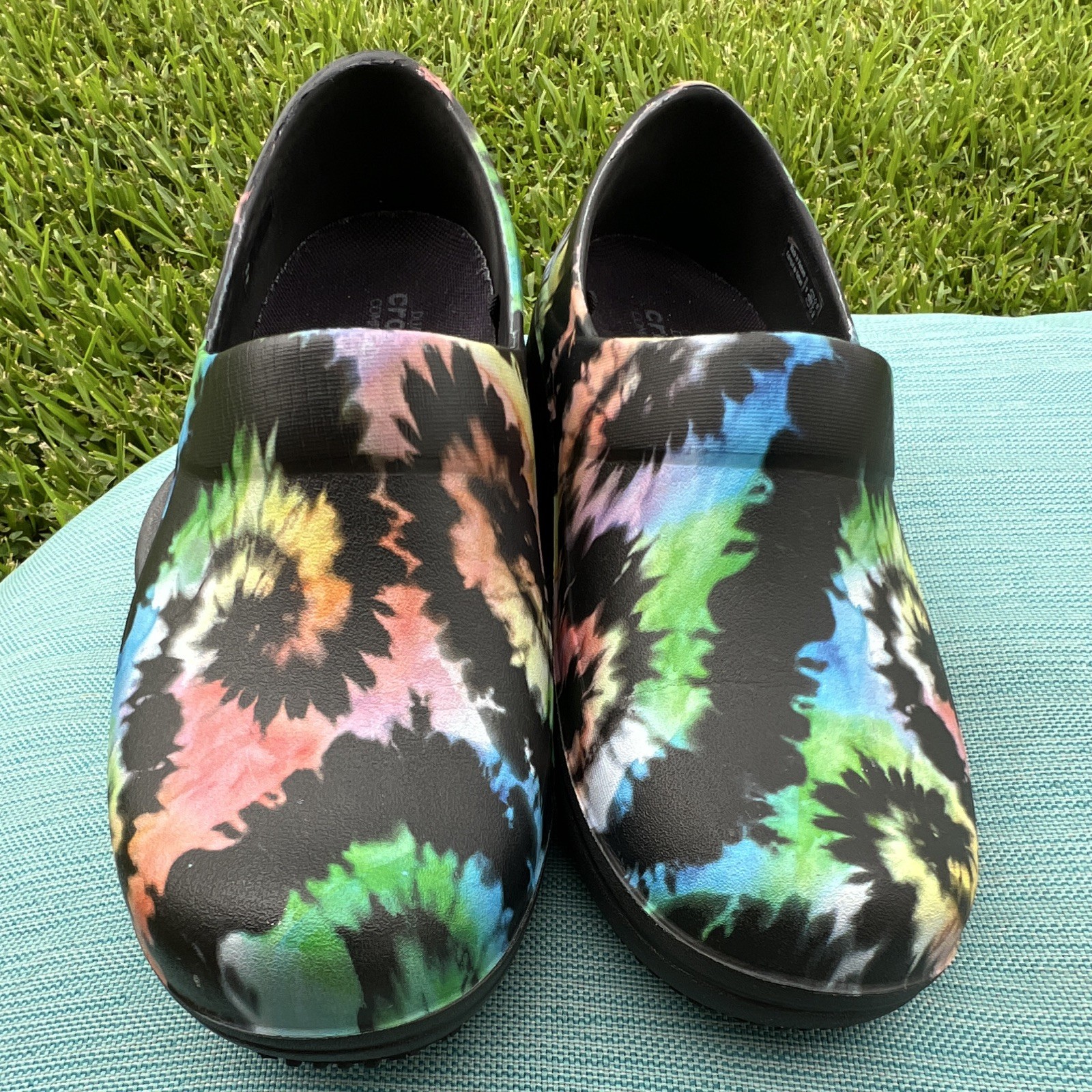 Crocs Neria Pro II Tie-Dye Clog Slip-On Slip Resistant Comfort Women’s 8