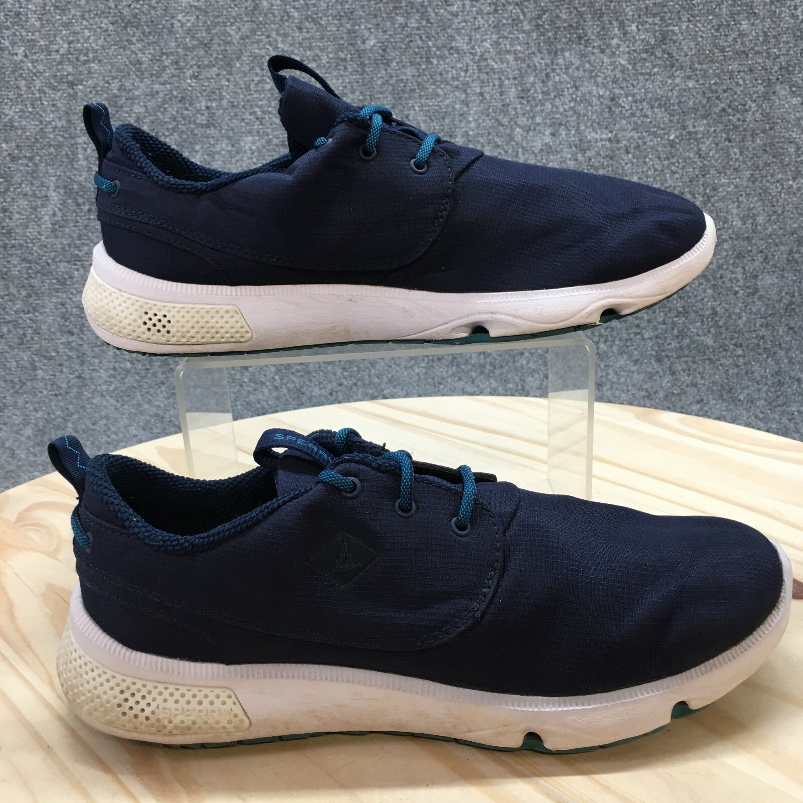 Sperry Top Sider Shoes Womens 9 M Fathom Quick Drying Sneakers Blue Lace Up Low