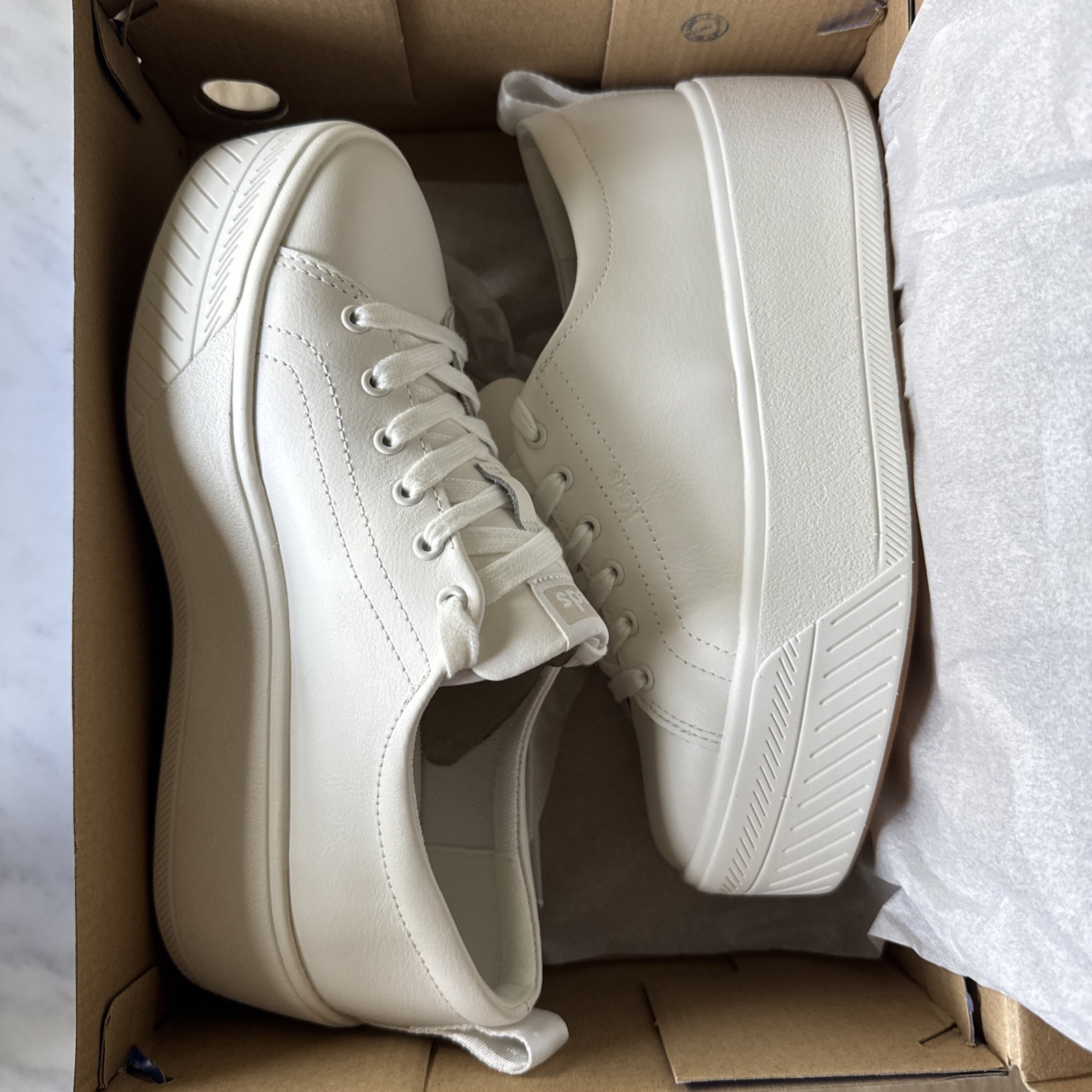 Keds Skyler Leather/White Women’s Size 7 Sneakers New