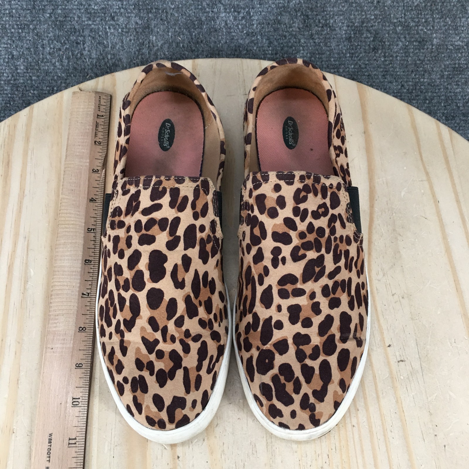Dr. Scholl’s Shoes Womens 9 M Luna Slip-On Sneaker Leopard Print Brown Low Top