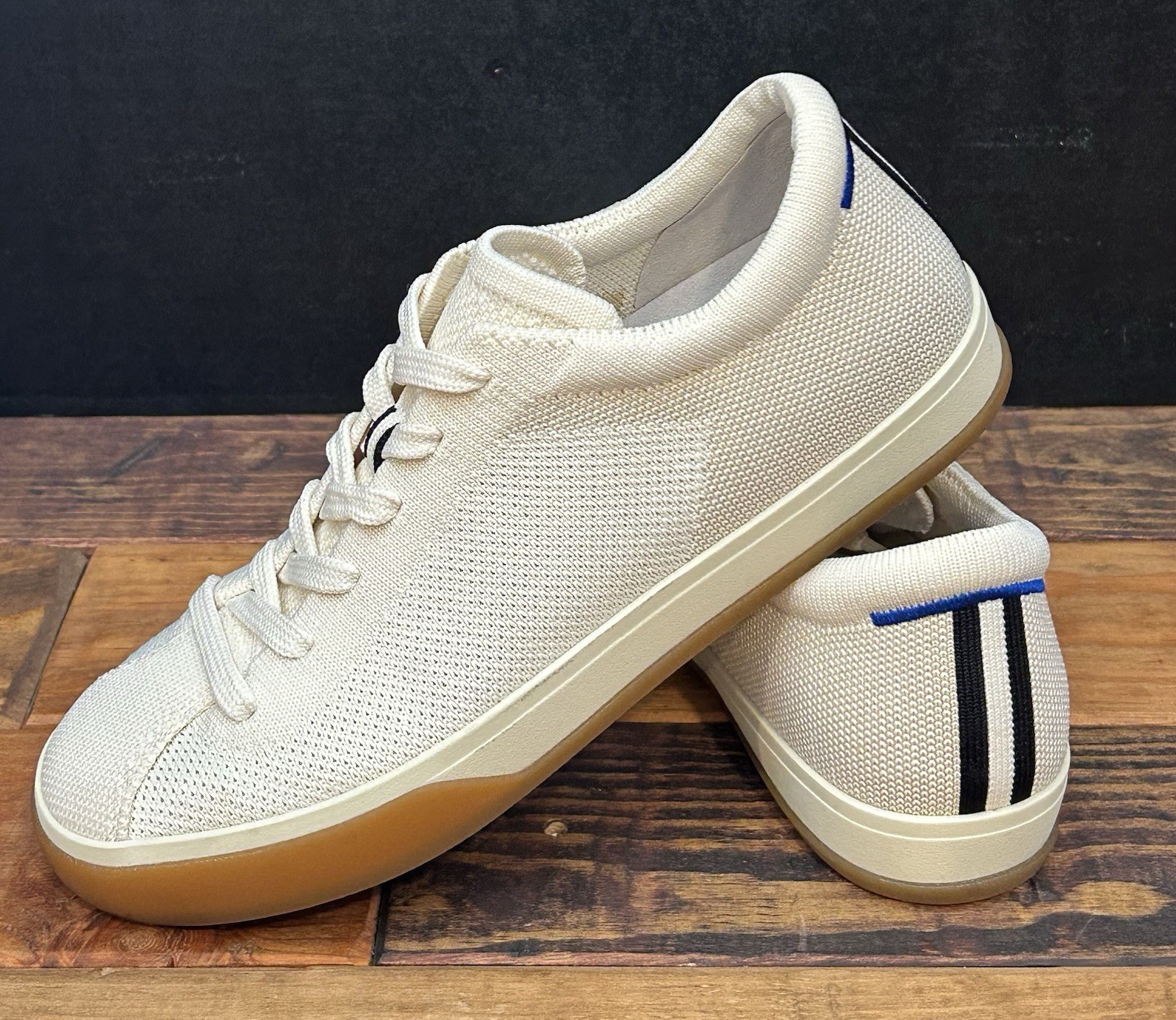 Rothy’s The Lace Up Sneaker ~ Women’s 7~ Blonde Knit Washable Comfort – NEW