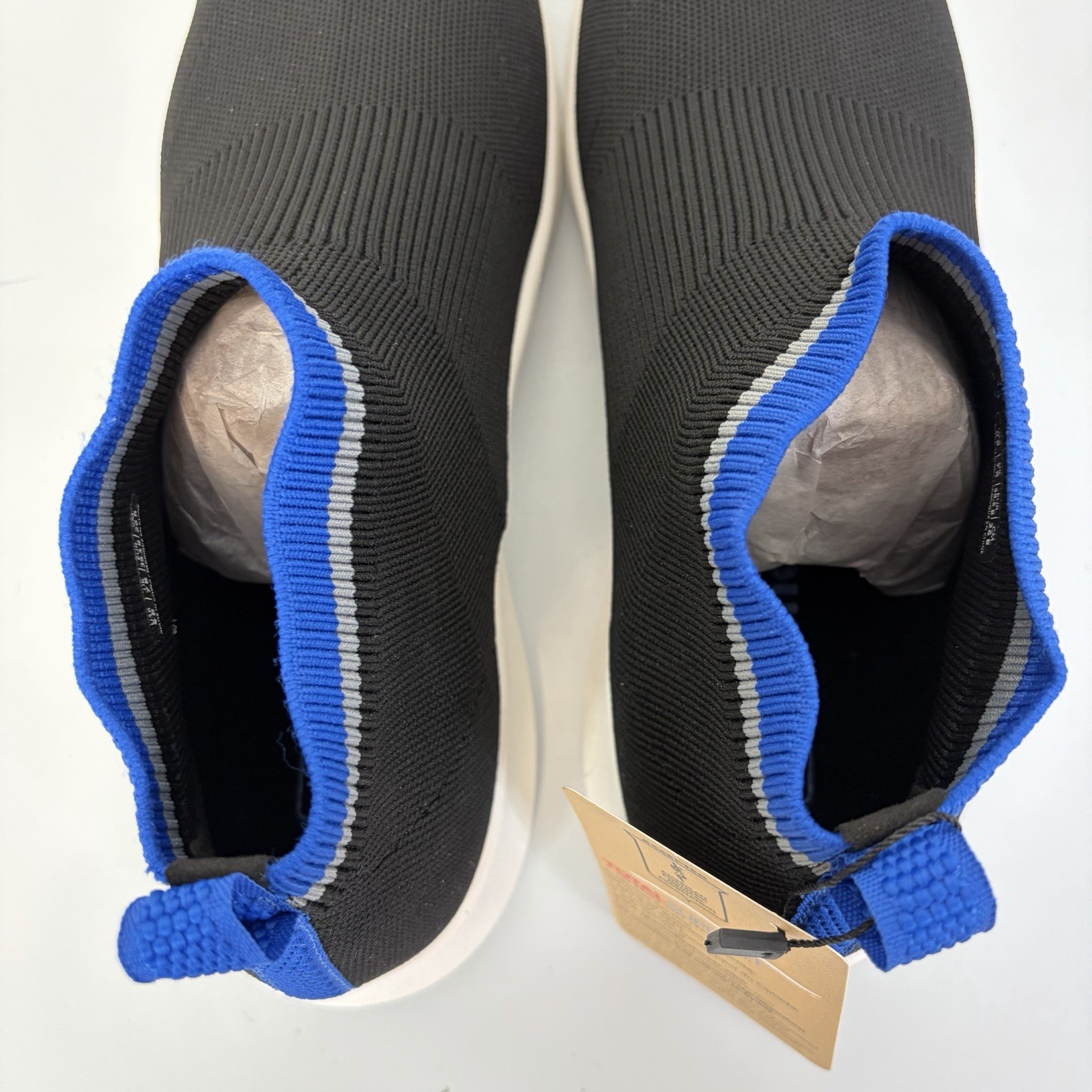 Spenco Women’s Pure Love Slip On Sneaker Size 9B Black Blue Comfort Cushion