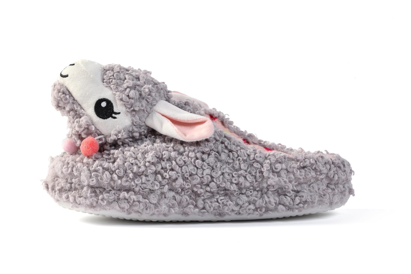 Dechic Cute Animal Soft Alpaca Llama Memory Foam Women 9-10, Light Gray