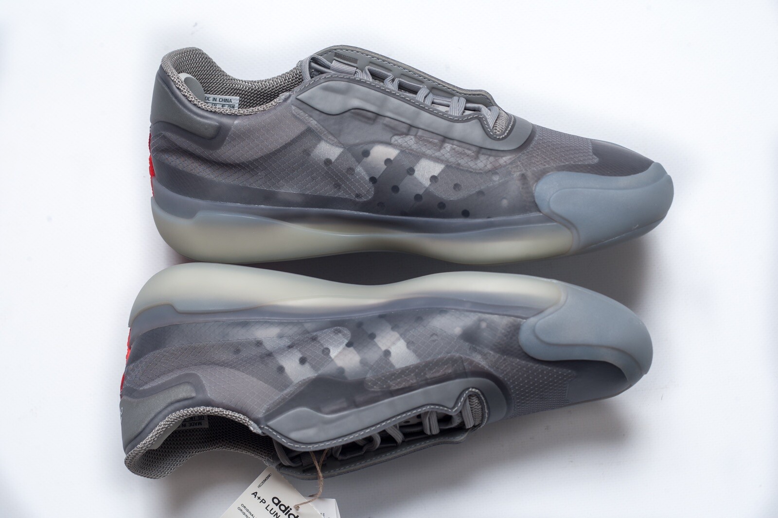 PRADA Luna Rossa Womens Gray Sneakers Size 39 1/3 F / 6 1/2 US