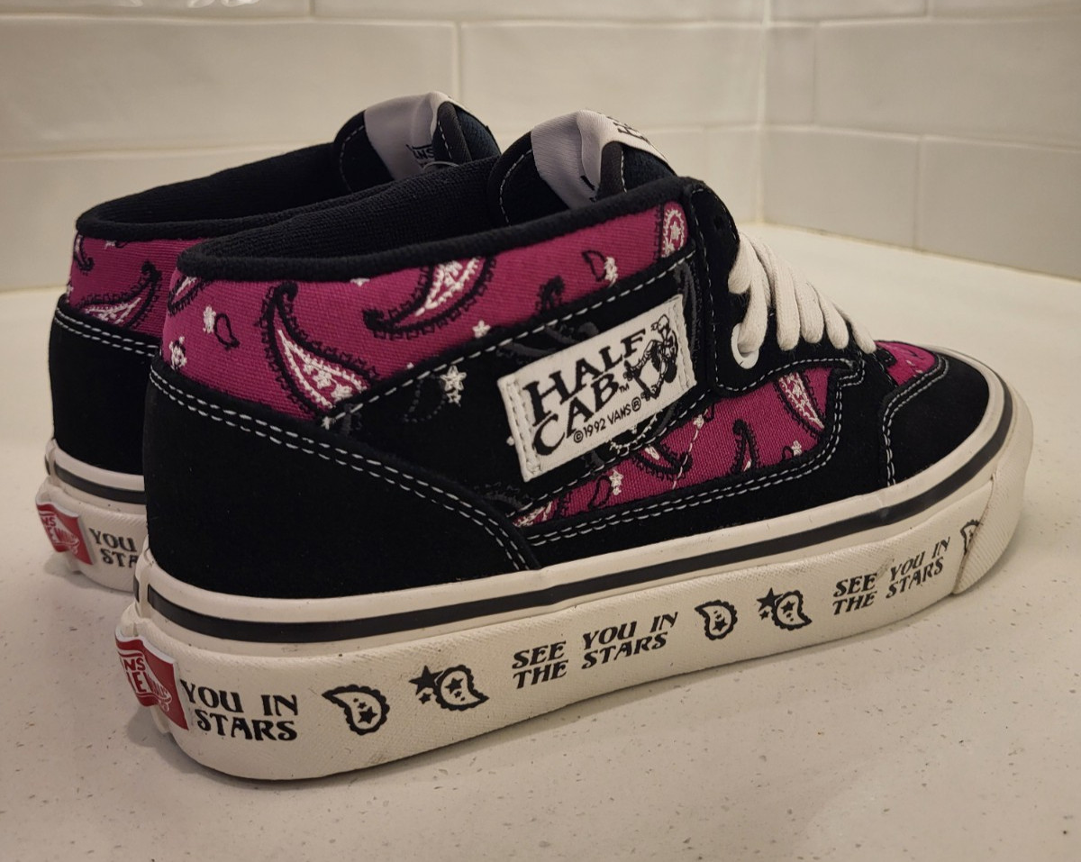 Vans Hal Cab 33 DX Cosmic Rodeo Baton Rouge Black Womens Size 7 Paisley Luxury
