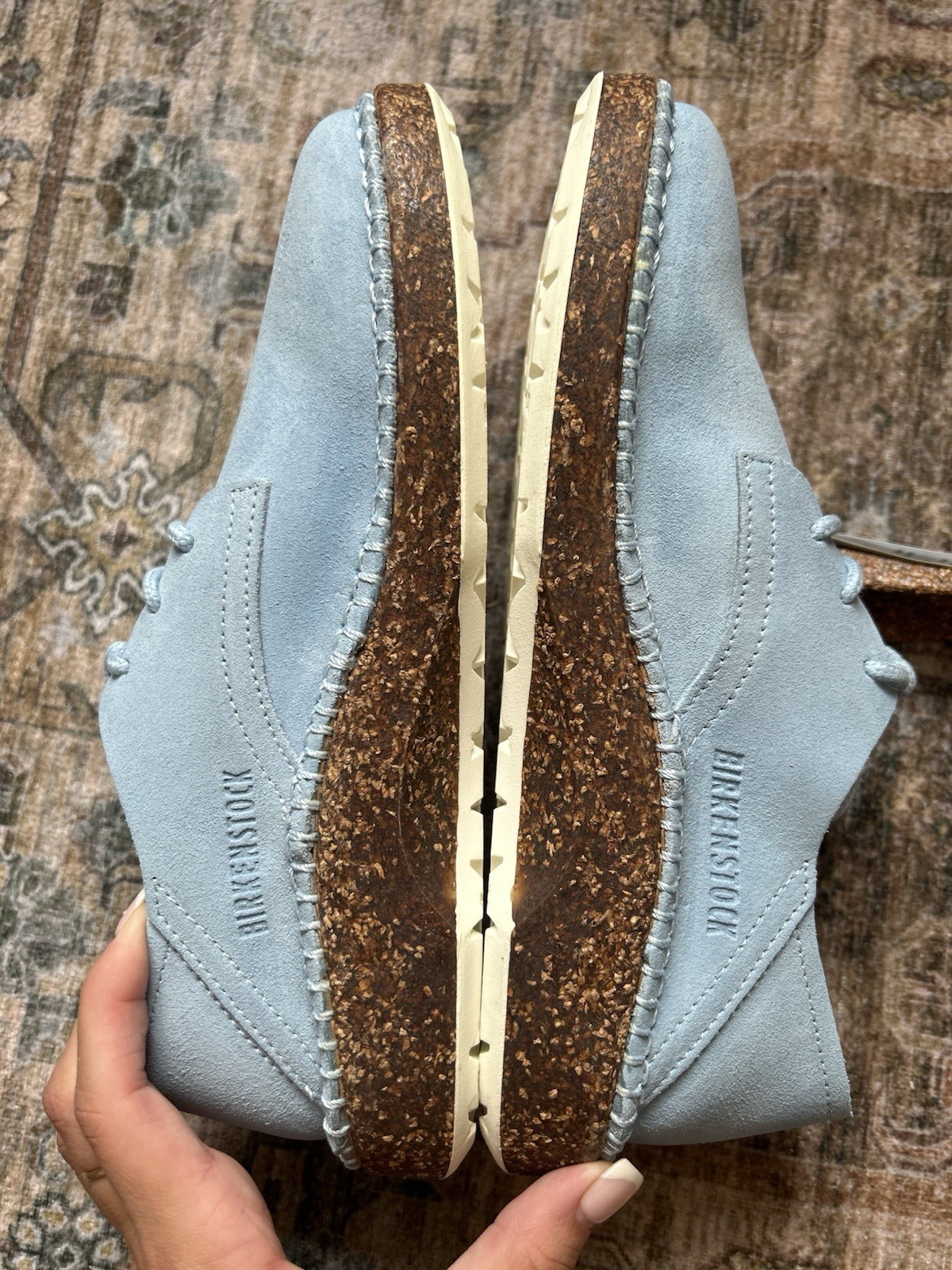Birkenstock Gary Suede Leather Shoe Women’s EU 35 US 4 Sly Blue Narrow Fit NWB