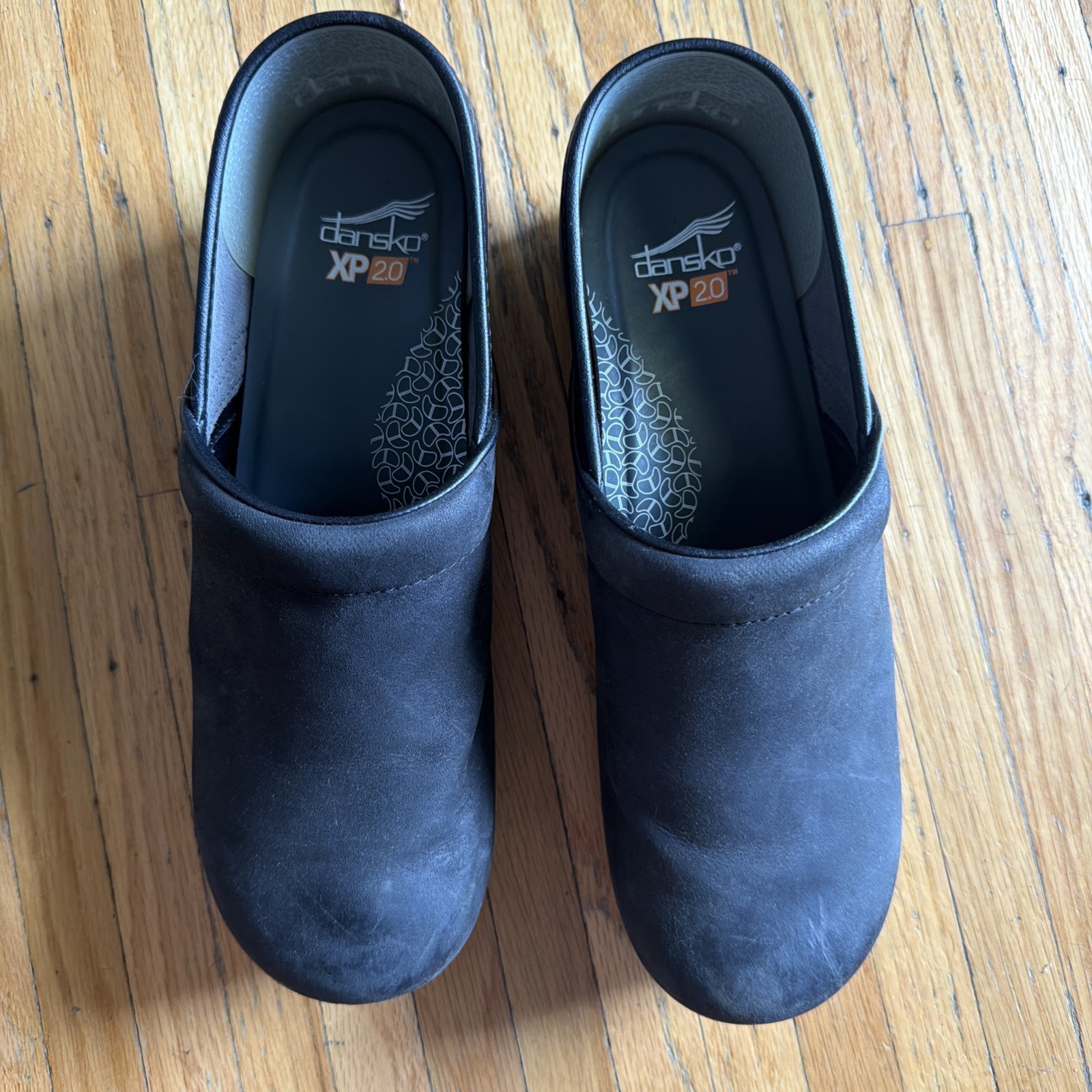 Dansko XP Black Leather Professional Clogs Slip On Men Size 46 EU US 12.5 13