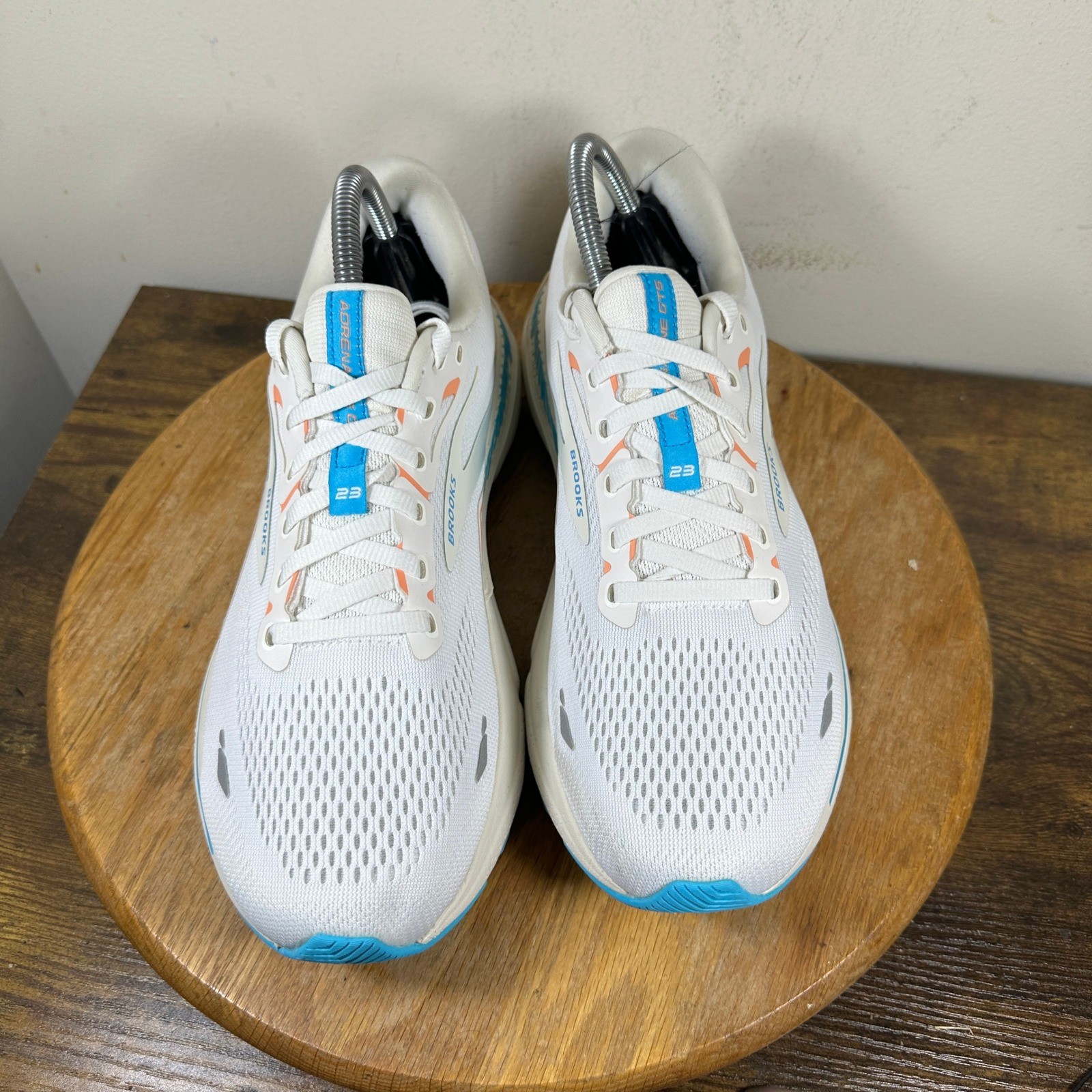 Brooks Adrenaline GTS 23 Women’s Running Shoes White Blue Size 11 1203811B152