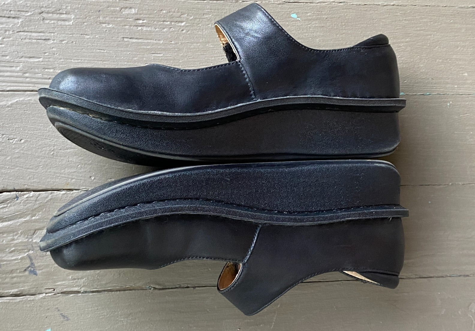 Alegria Paloma Black Nappa Leather Mary Jane Shoes Sz 41 / 1.5 – 11 comfort shoe