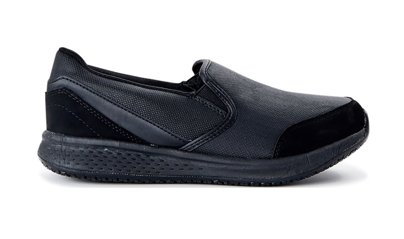 Tredsafe Women’s Black Comfort Anti-Fatigue Slip-On Casual Walking Shoes: 6-11