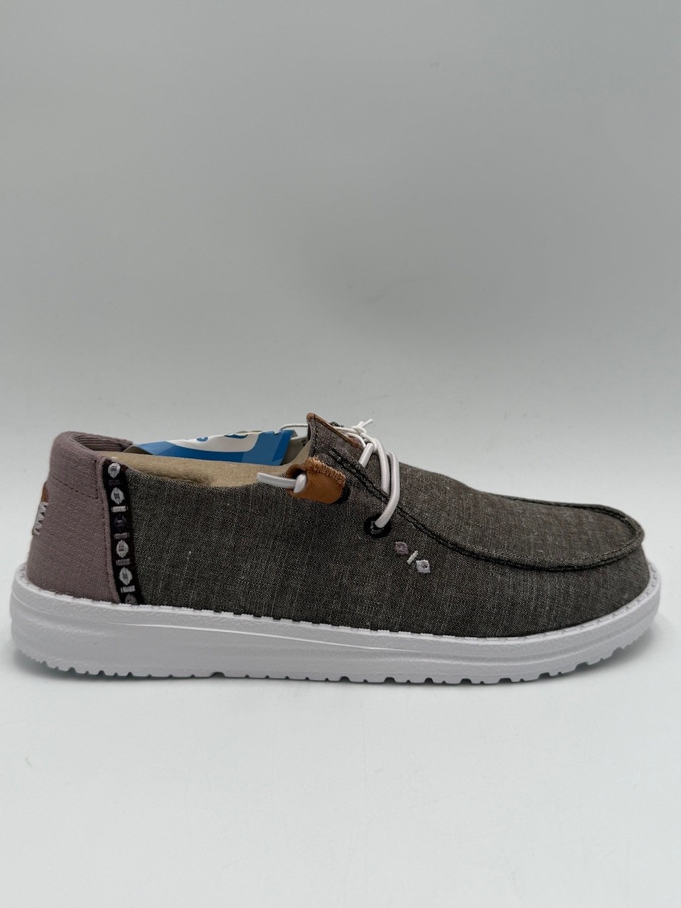 Hey Dude WENDY CHAMBRAY BOHO Women’s NEW Casual Loafer Black Multiple Sizes