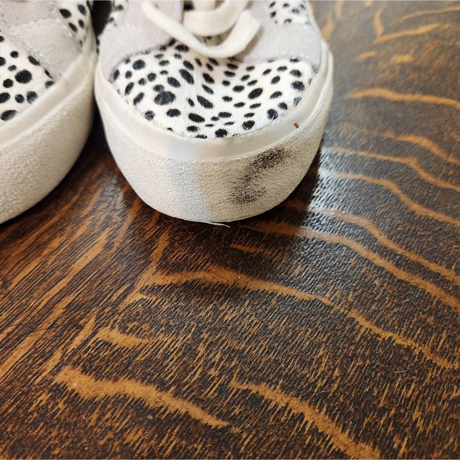 Sidewalk High-Top Sneakers in Spotted Calf Hair