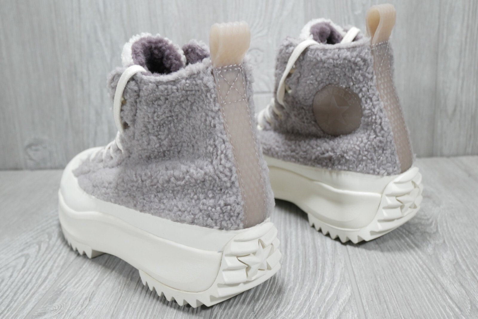 Converse (Run Star Hike) Platform Sherpa Mauve Shoes Women’s 9 New 172202C