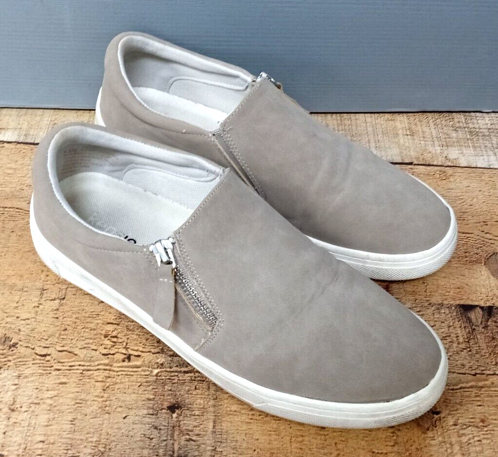 Kensie Ladie’s Soren Faux Suede Women’s Side Zipper Shoe Taupe – Size 8.5 M