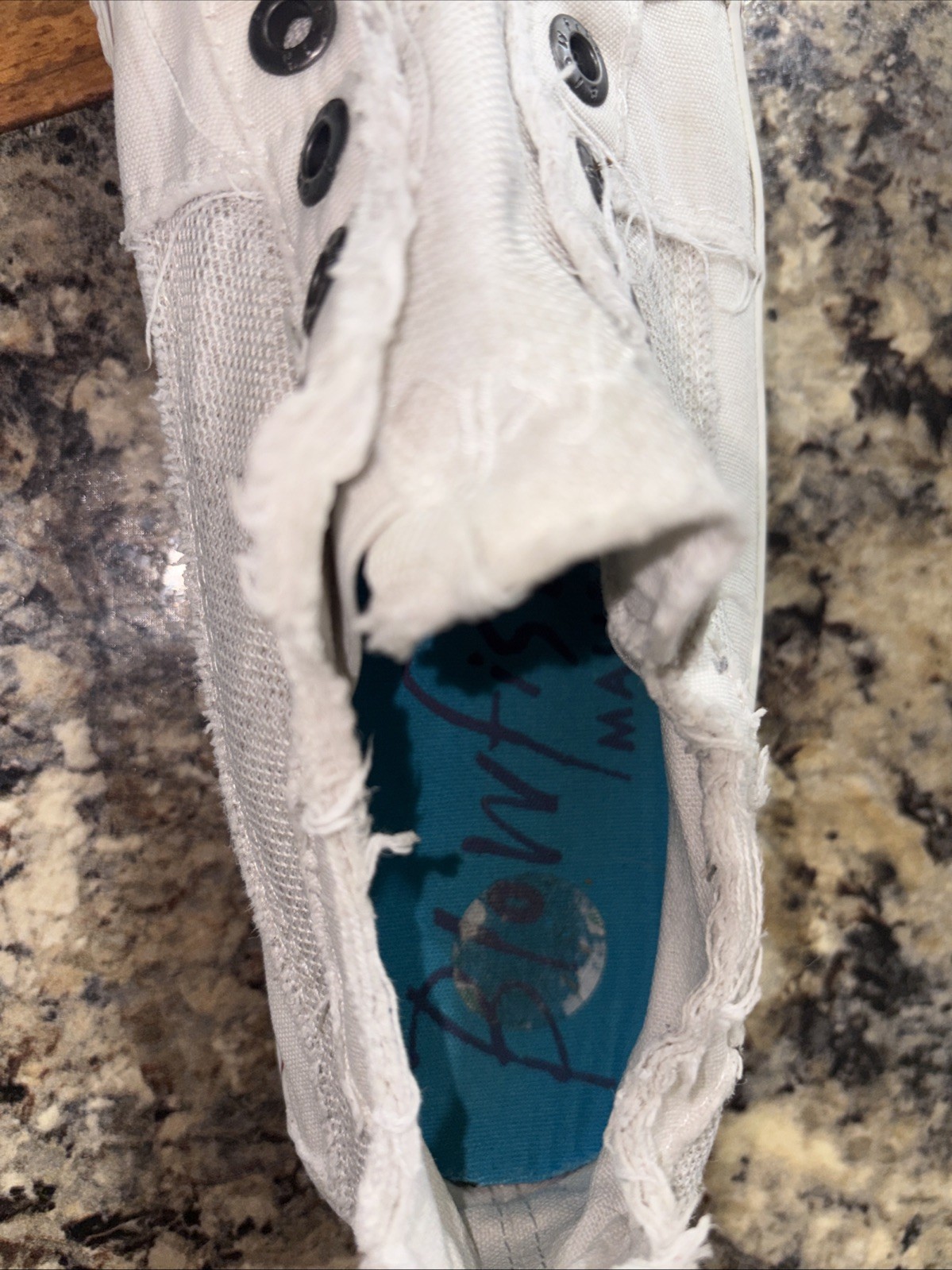 Blowfish Malibu Distressed Edge Slip On Sneakers 8