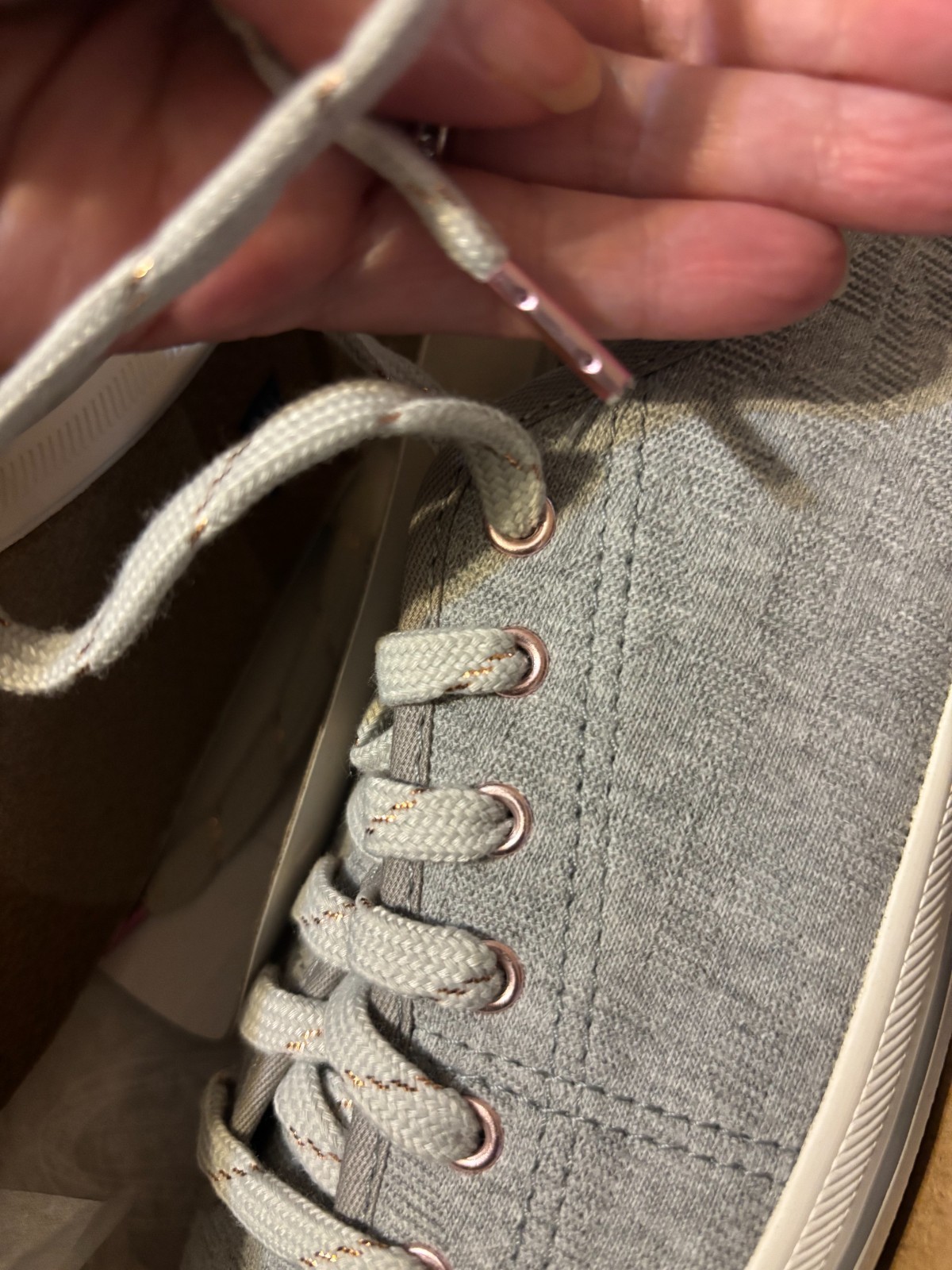Keds Women’s Kickstart Geo Jersey Casual Shoe Gray Size 7.5M WF60757