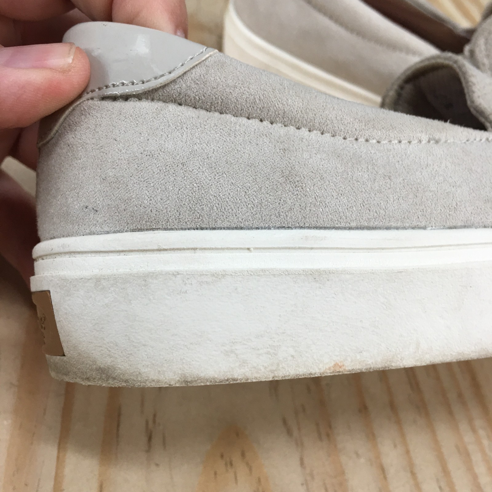 Dr. Scholls Shoes Womens 6 M Nova Slip On Sneakers Gray Fabric Casual Comfort