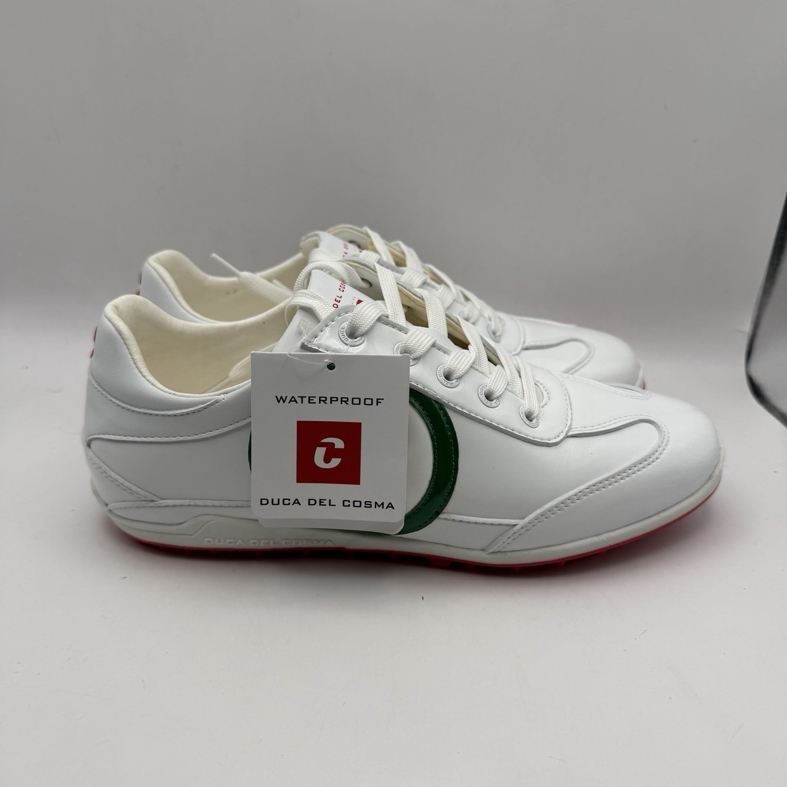Diva Del Cosmo Women KUBANANEO WHITE/GREEN/RED spikeless waterproof golf shoes