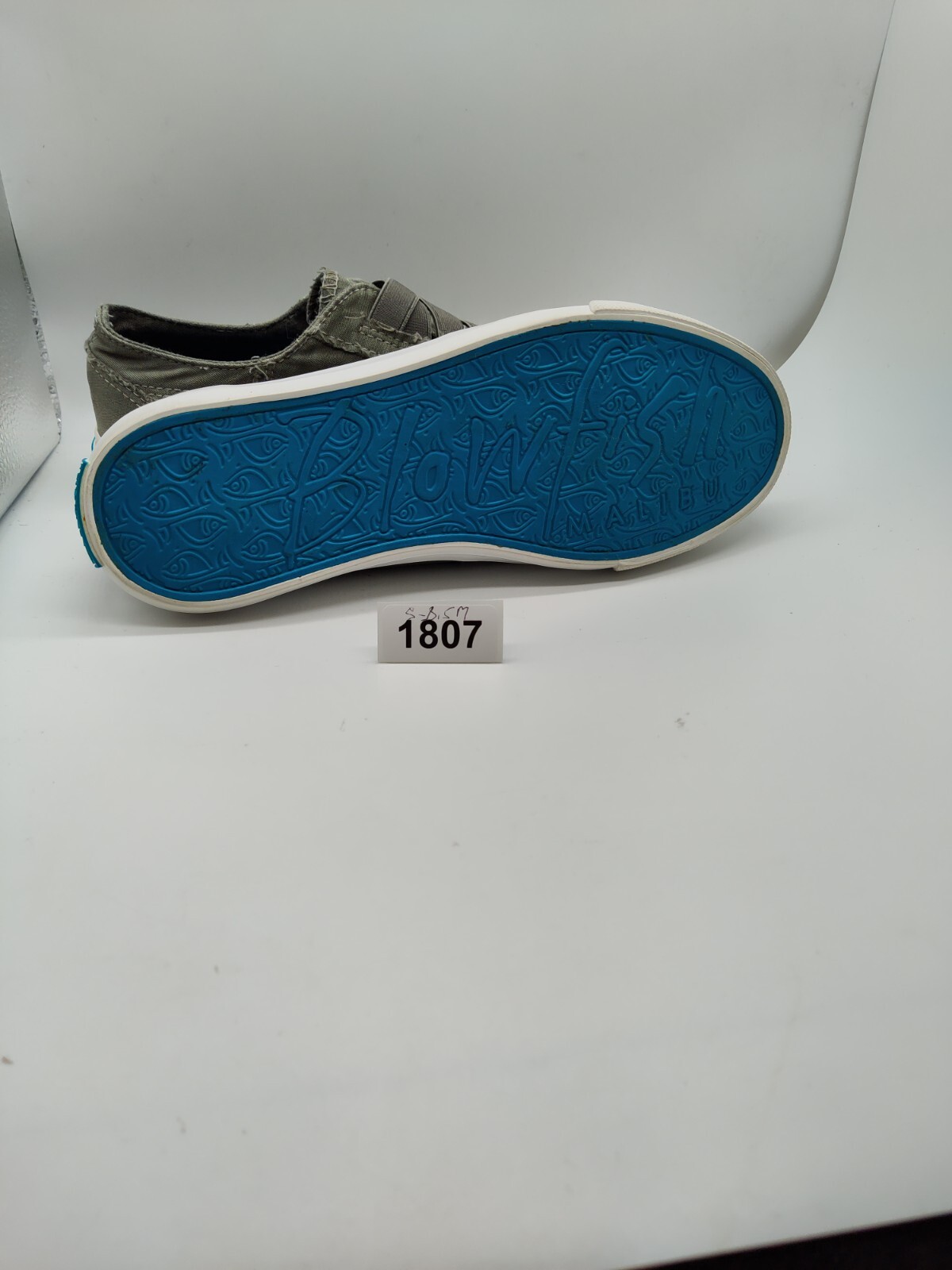 BLOWFISH Malibu Women’s Marley Slate Grey Washed Canvas Sneaker Size 8.5 #1807