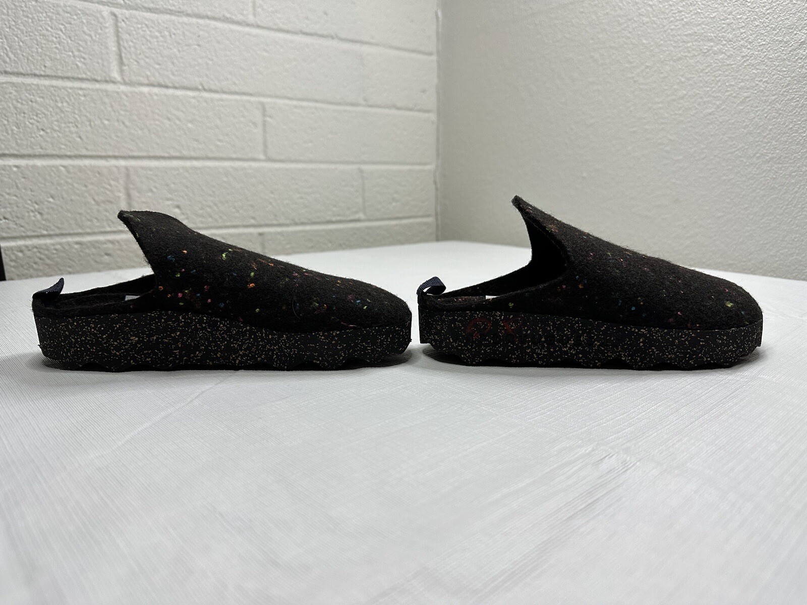 Asportuguesas by Fly London Come Slip On Shoes Mules Size 5.5 US Black LED