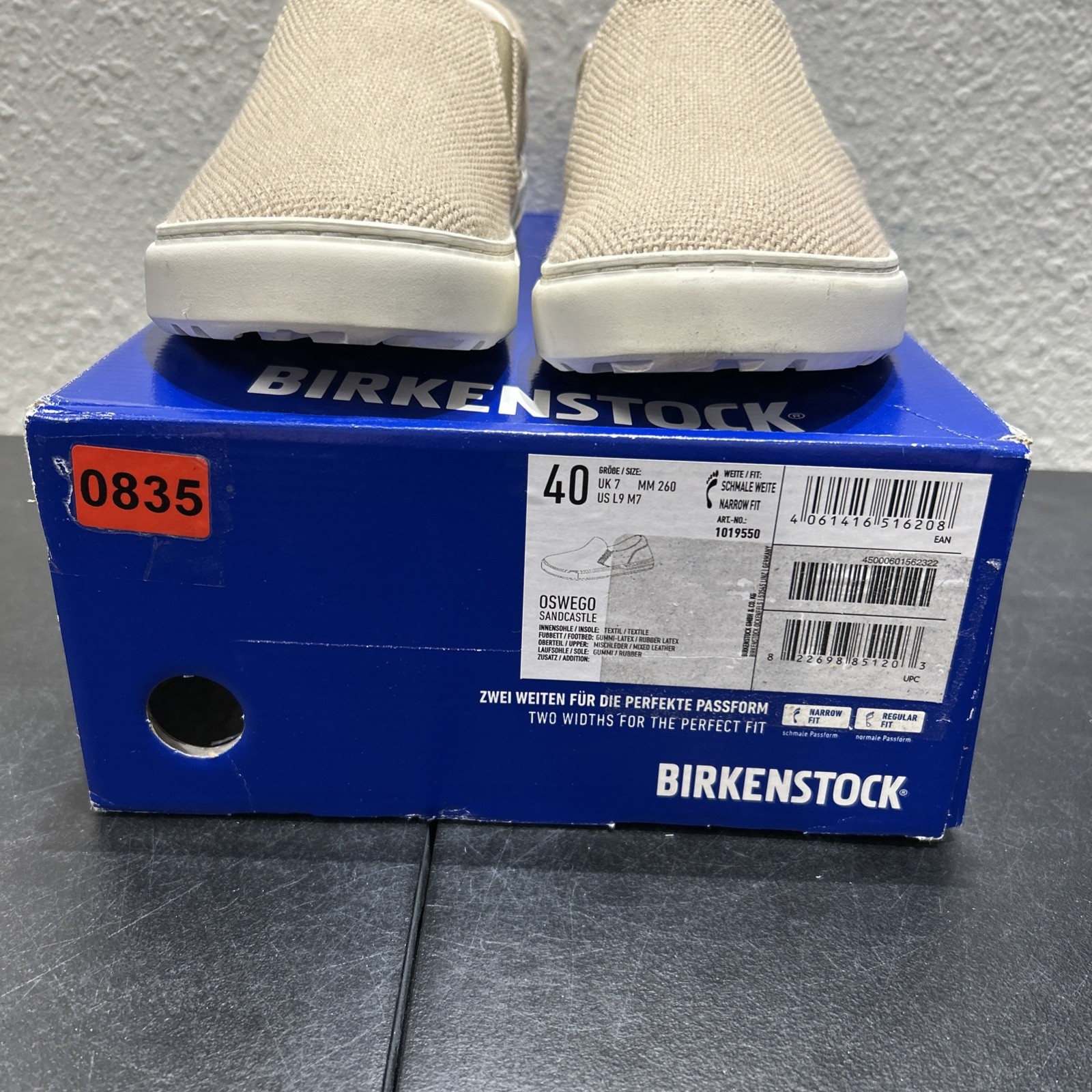 BIRKENSTOCK Oswego Casual Slip-On Shoe Unisex Size US M7/W9 Narrow Fit
