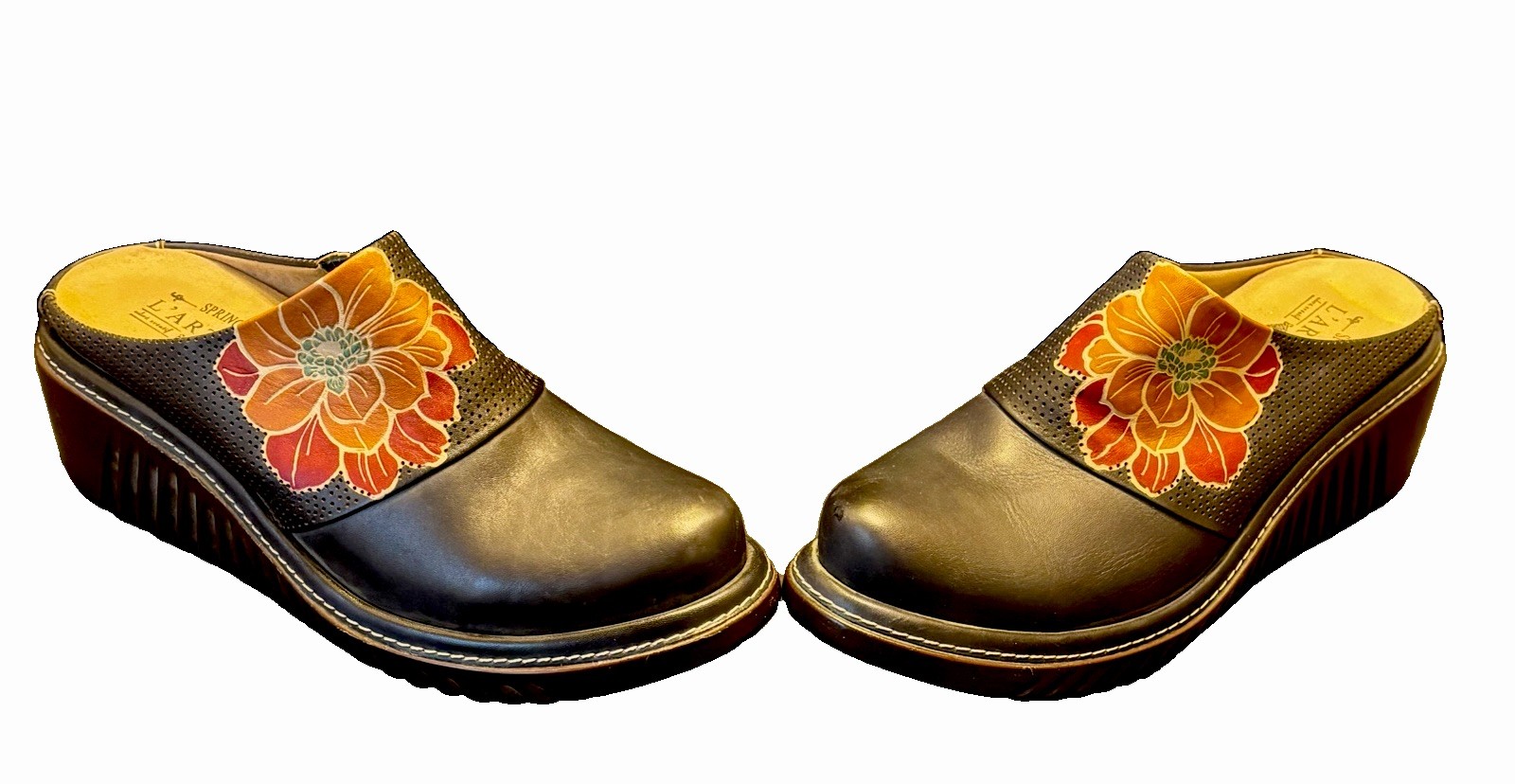 Spring Step L’Artiste Women’s Foresee Navy US 9.5/10 EU 41 New Wearable Art Boho