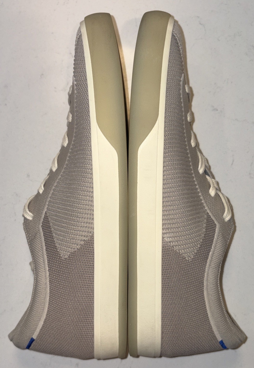 Rothy’s The Lace Up Sneakers Blonde Comfort Knit Shoes Walking Women’s 11 (K-D5)