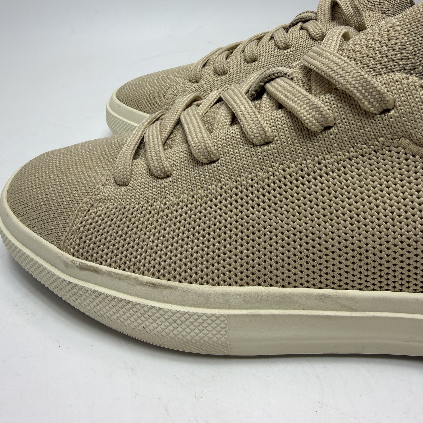 Rothy’s Shoes Tan Sneakers WOMEN 8 / EU 39 Lace Tie Mesh Rubber Sole 096-004